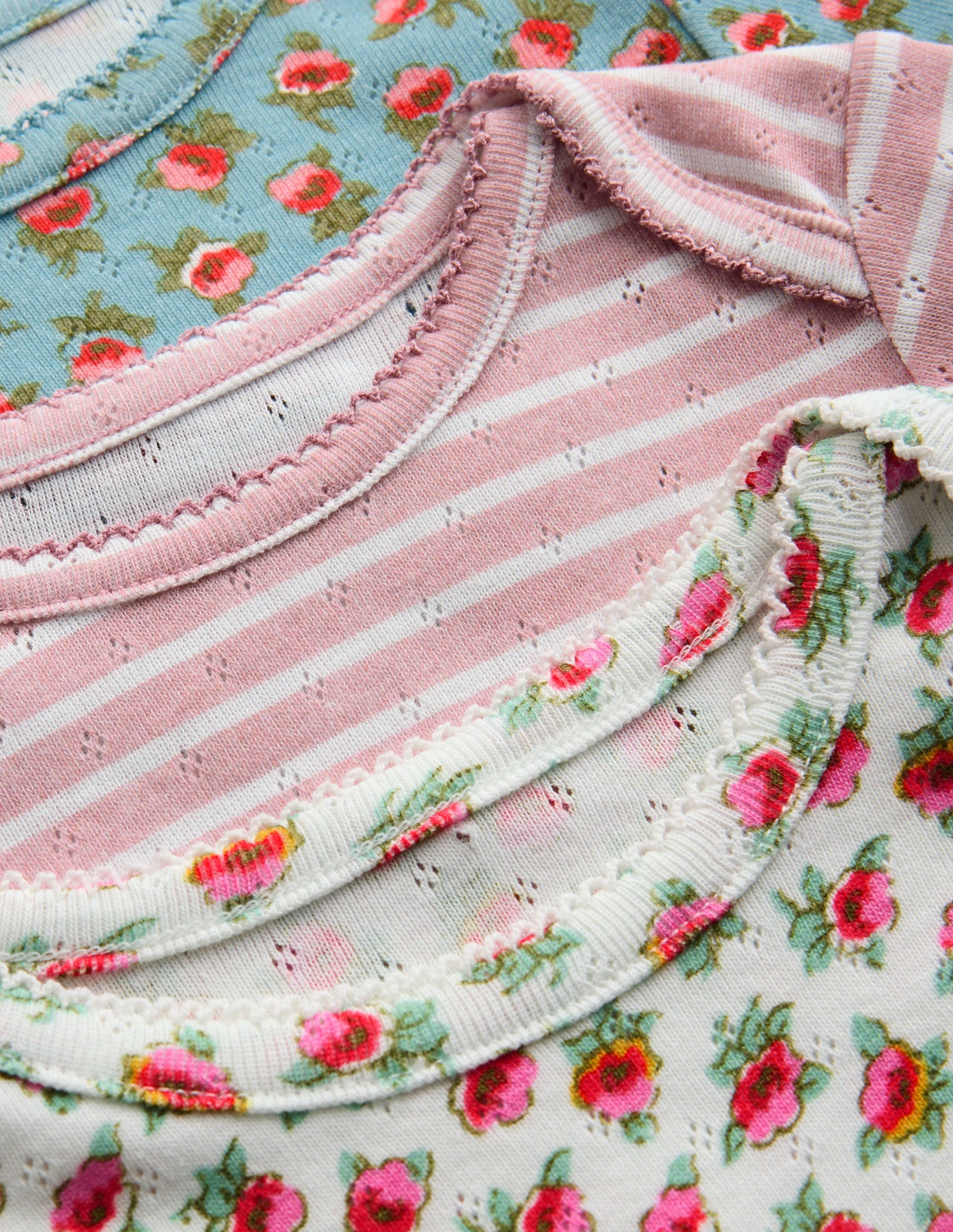 3-pack Pointelle Bodies-Multi Floral - Image 3