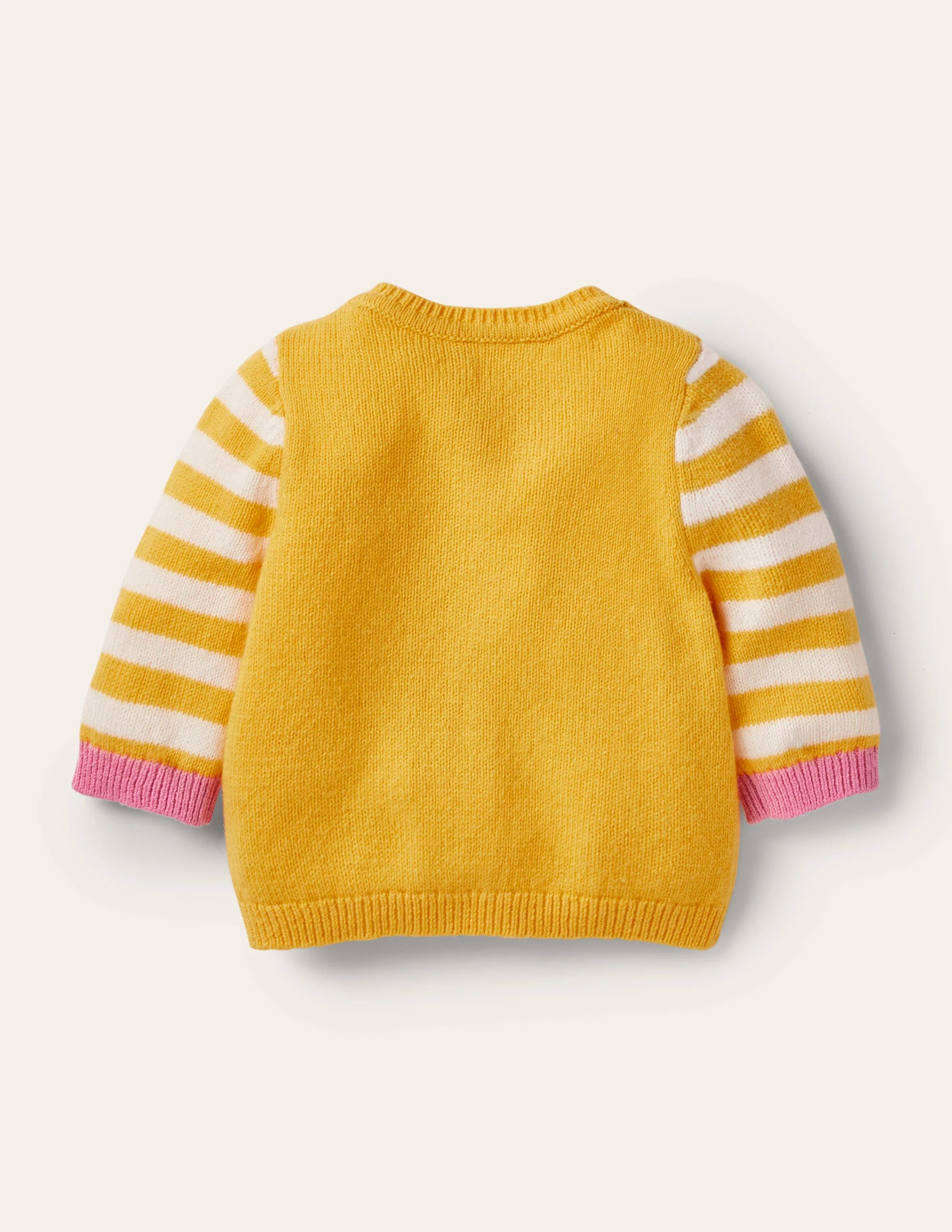 Animal Logo Cardigan-Honeycomb Yellow Owls - Image 2