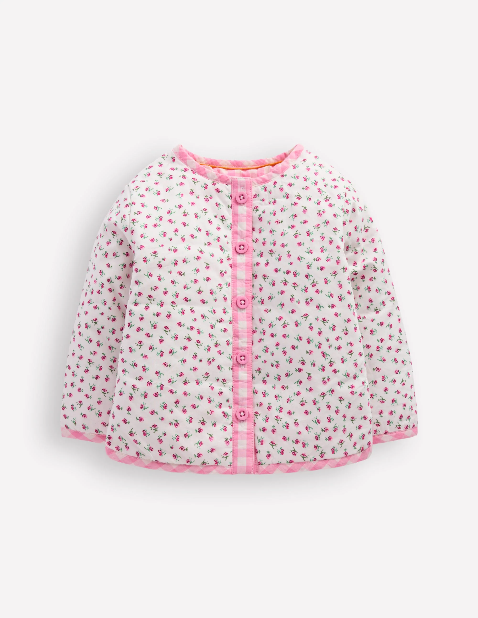 Appliqué Quilted Jacket-Patchwork Ditsy Sun
