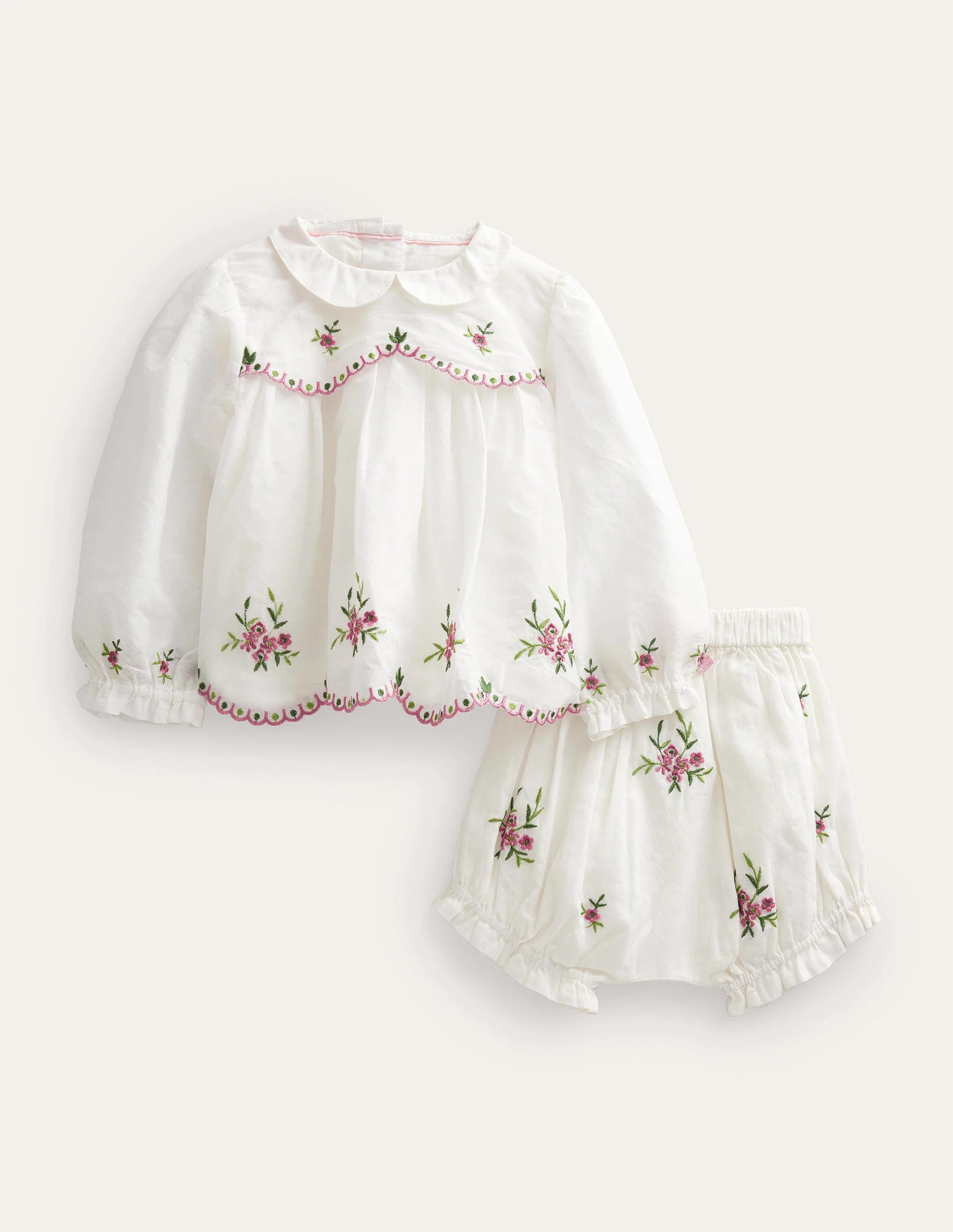 Embroidered Occasion Playset-Ivory