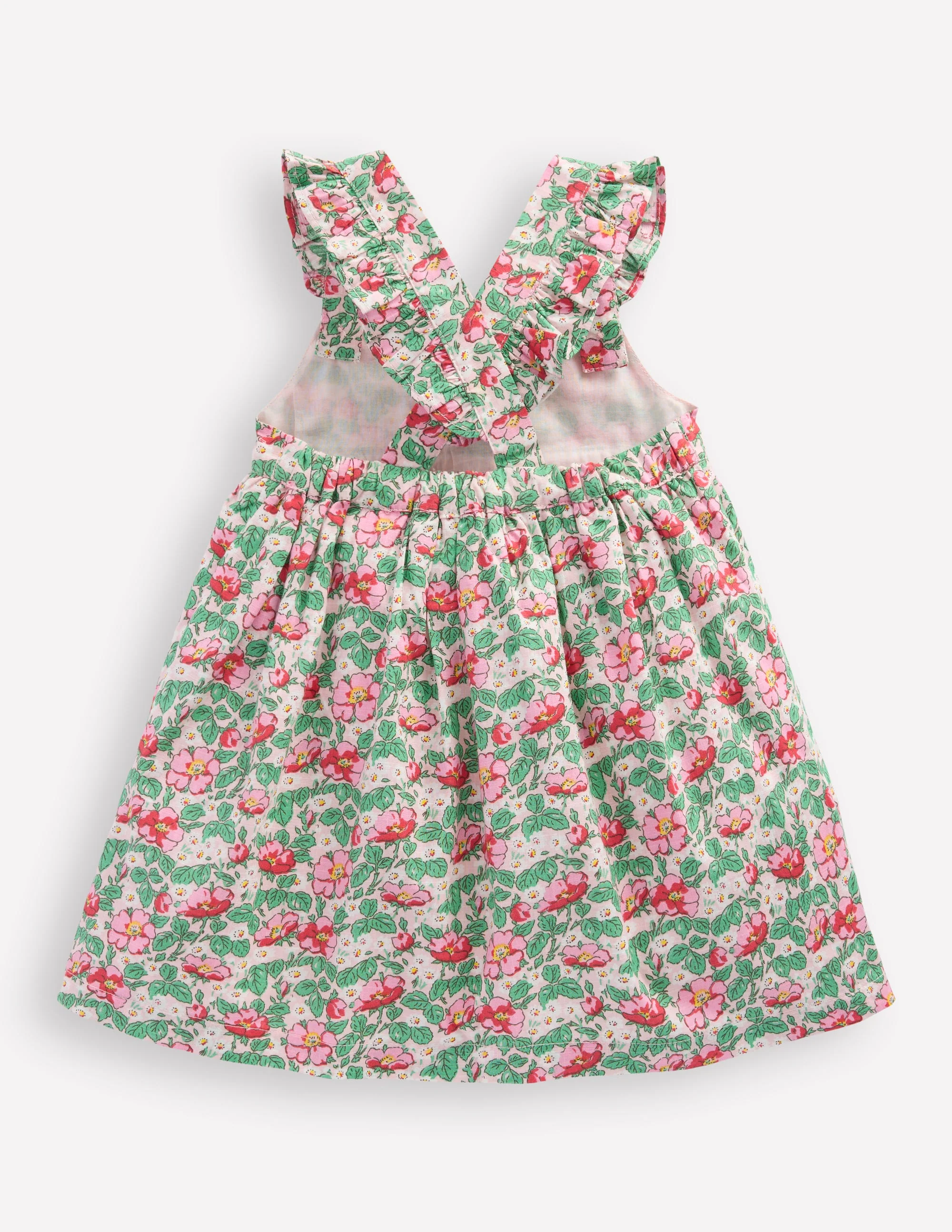Nostalgic Pinny Dress-Chalk Pink Rose - Image 2