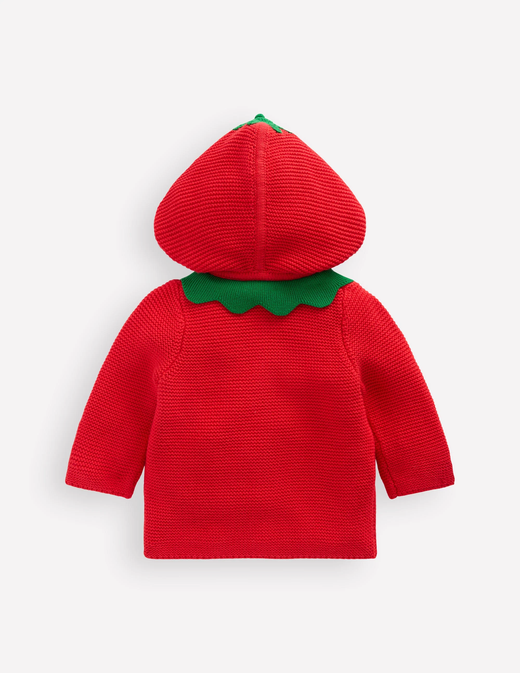 Novelty Cotton Knitted Jacket-Strawberry - Image 2