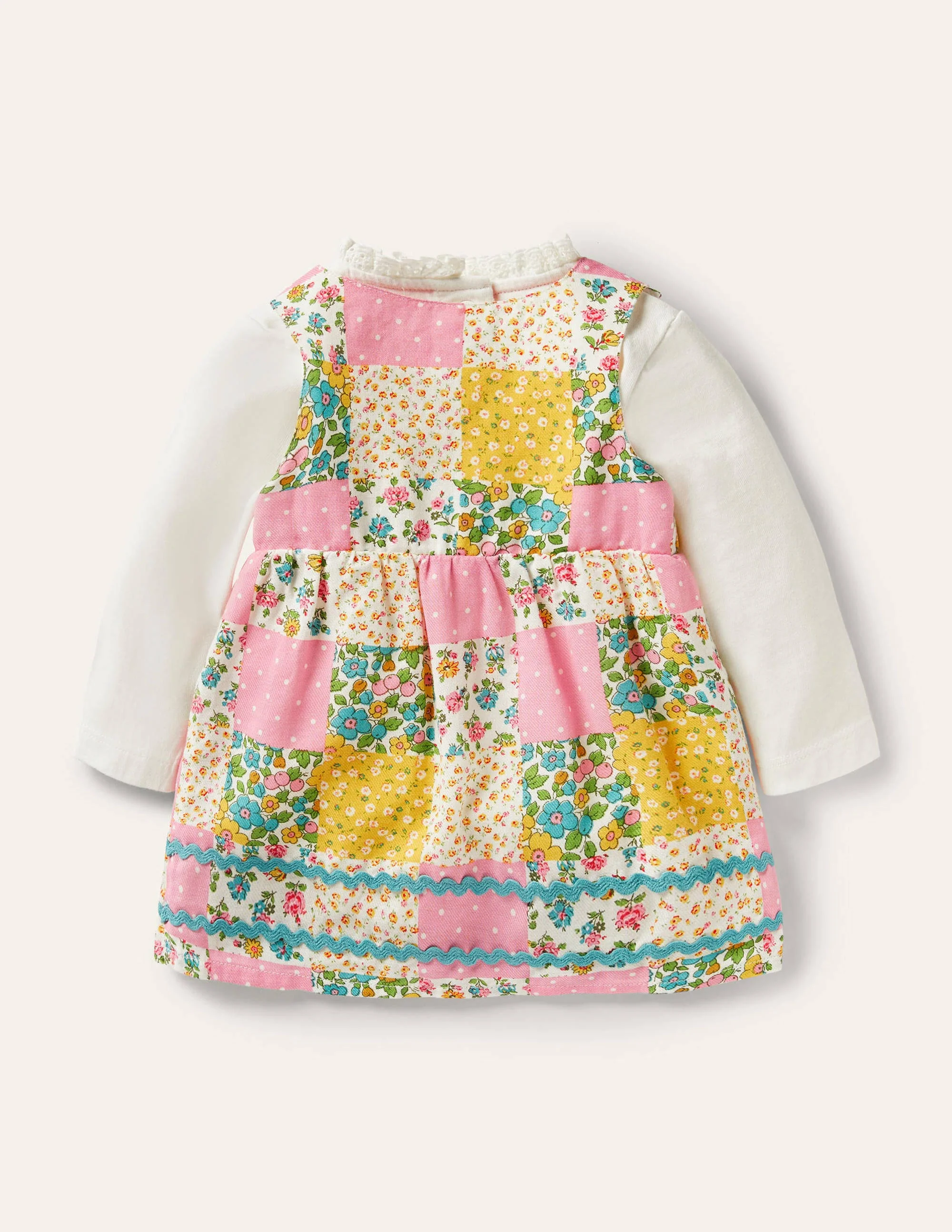 Patchwork Pinnie Set-Multi Patchwork Floral - Image 2