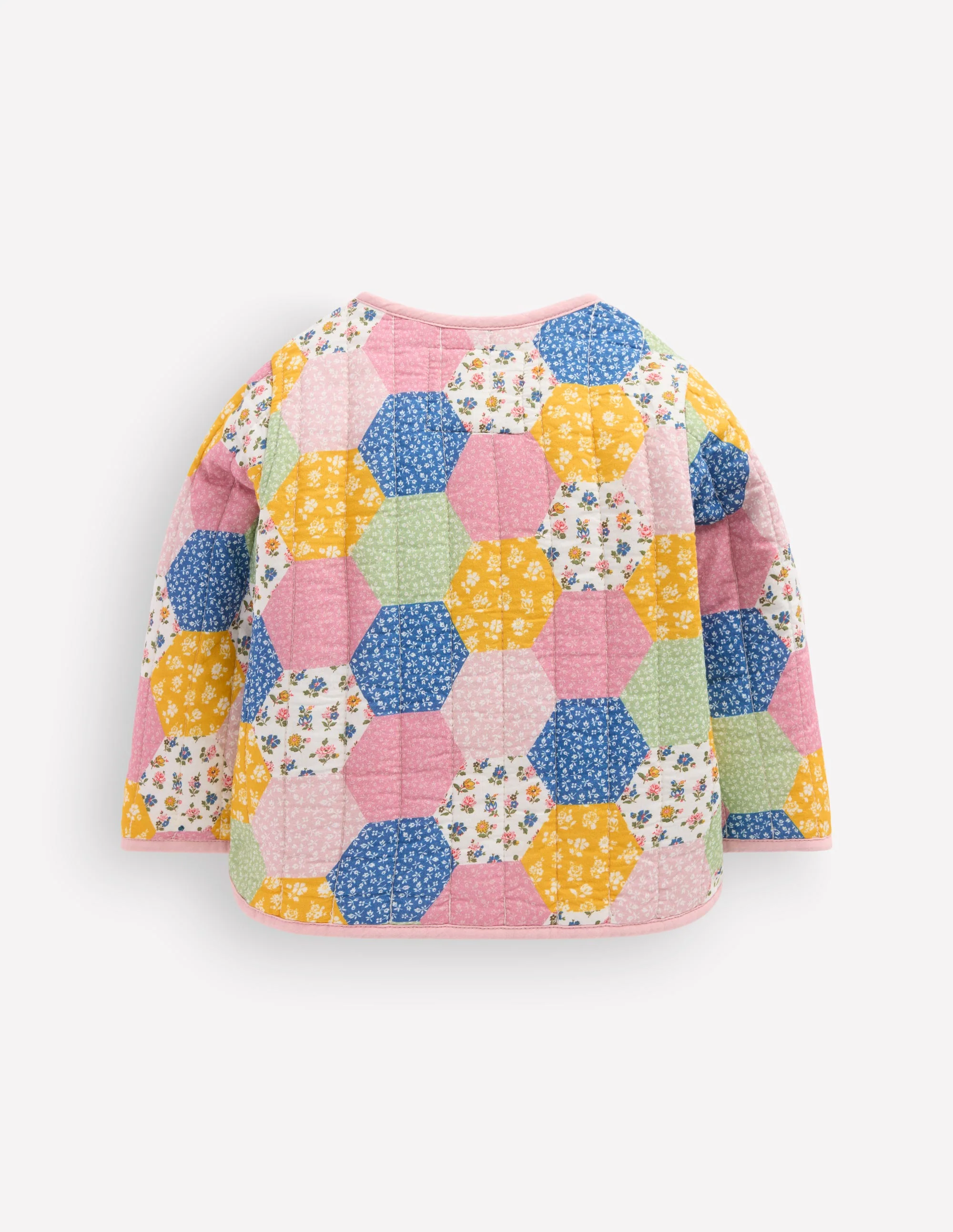 Quilted Jacket-Multi Patchwork Print - Image 2