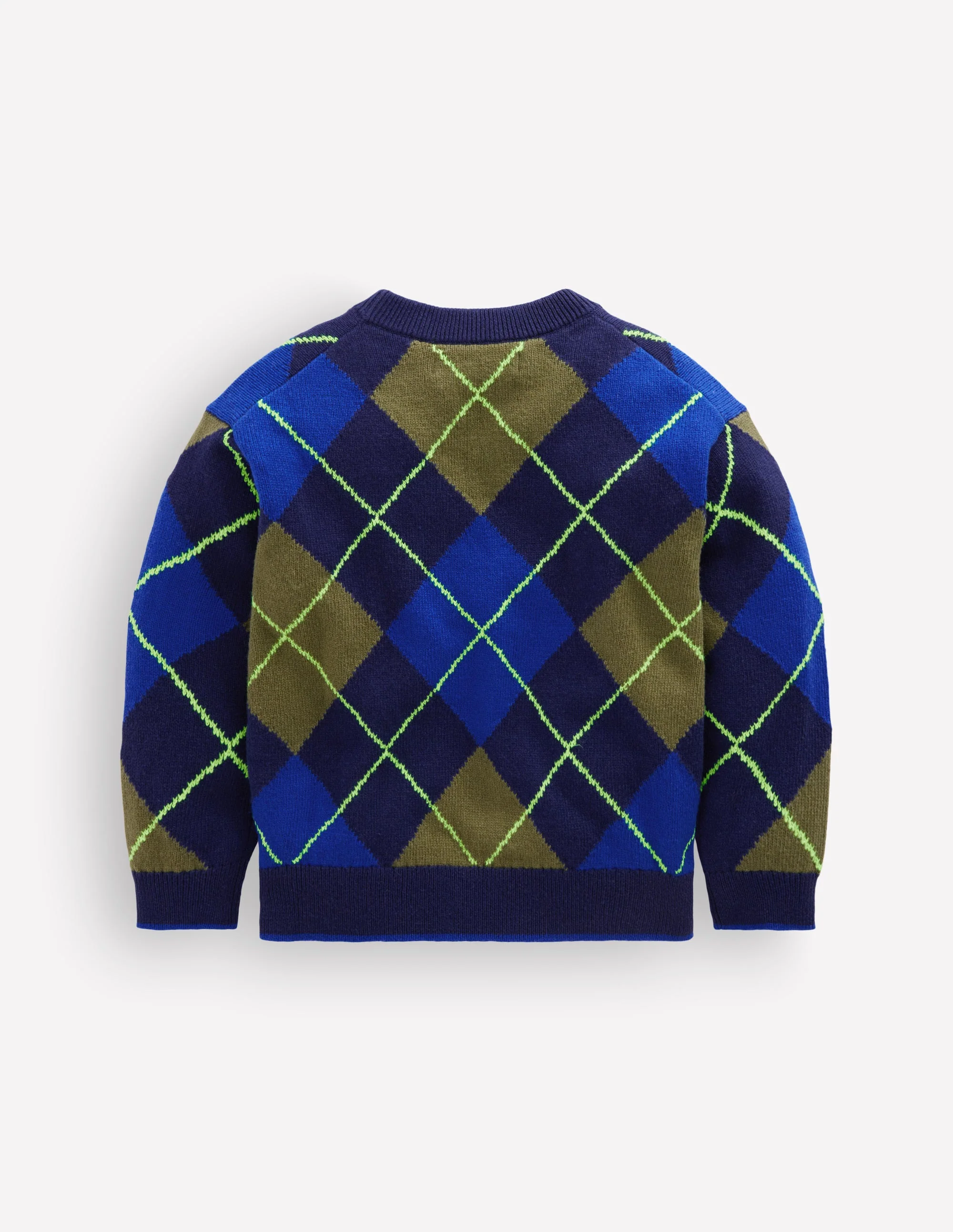 Argyle Jumper-College Navy - Image 2