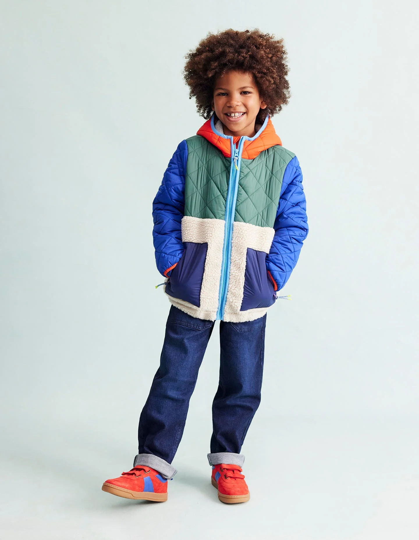 Borg Mix Jacket-Multi - Image 5