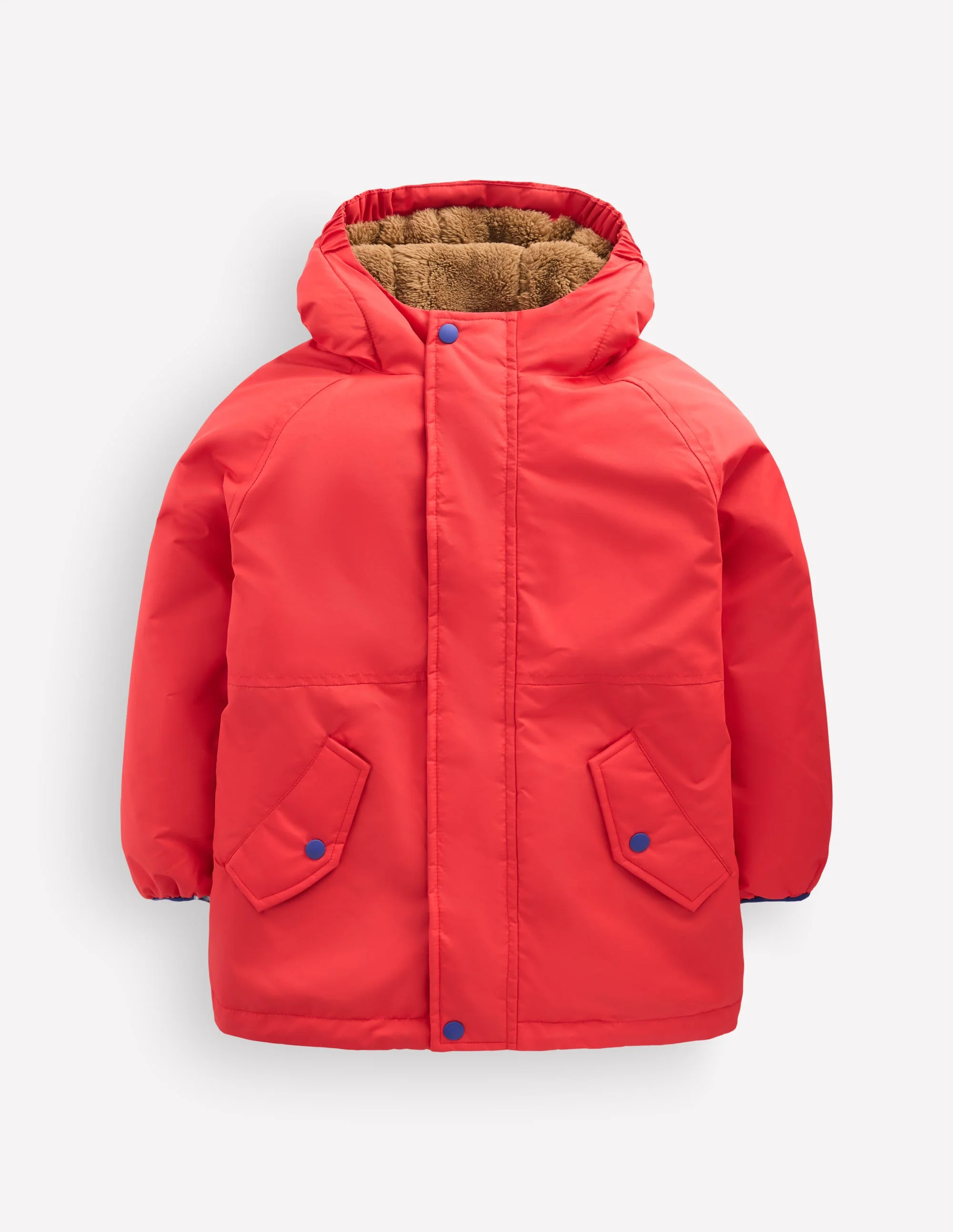 Boys Borg Lined Anorak-RUBICONDO