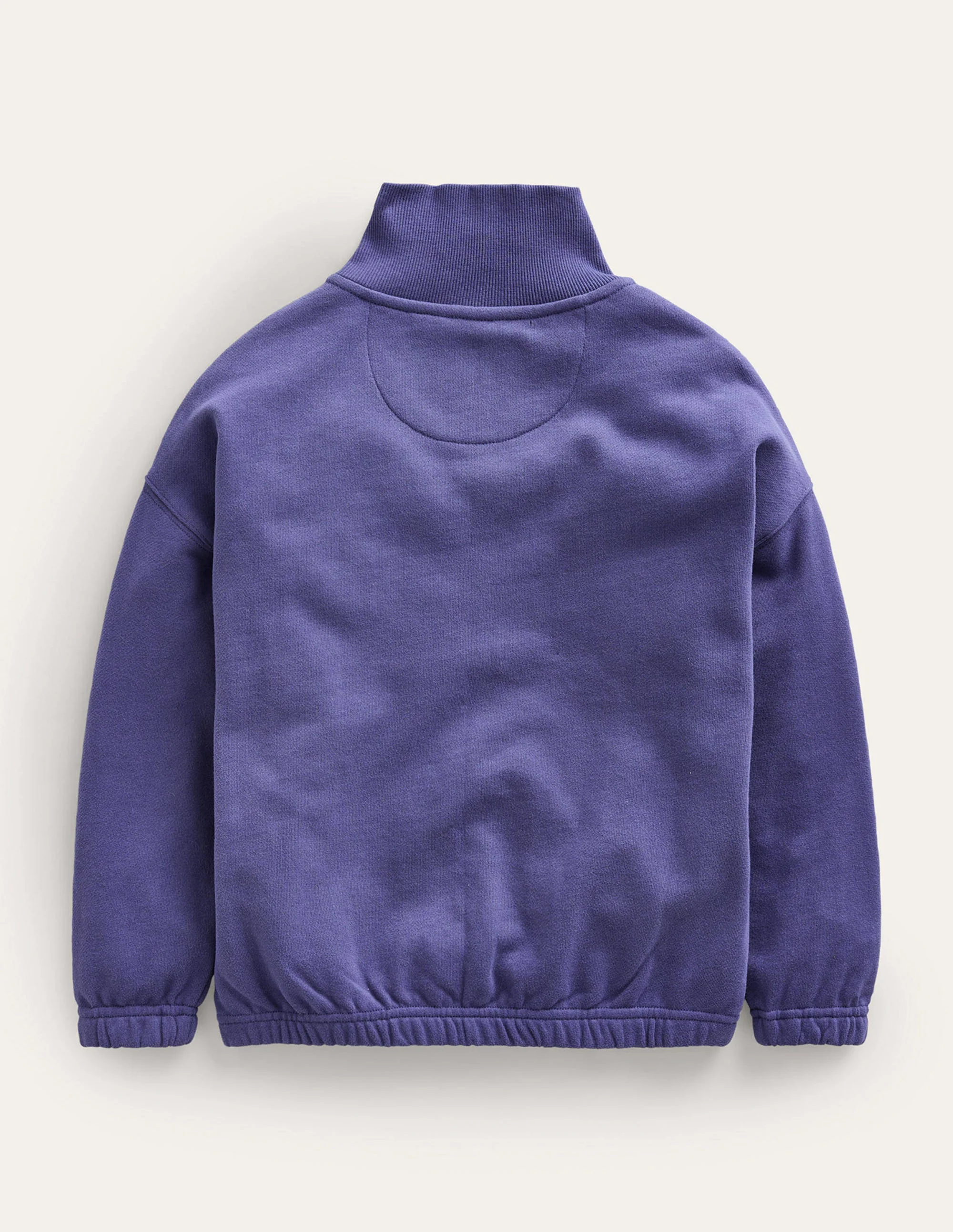 Colourblock Half Zip Sweat-Navy - Image 2