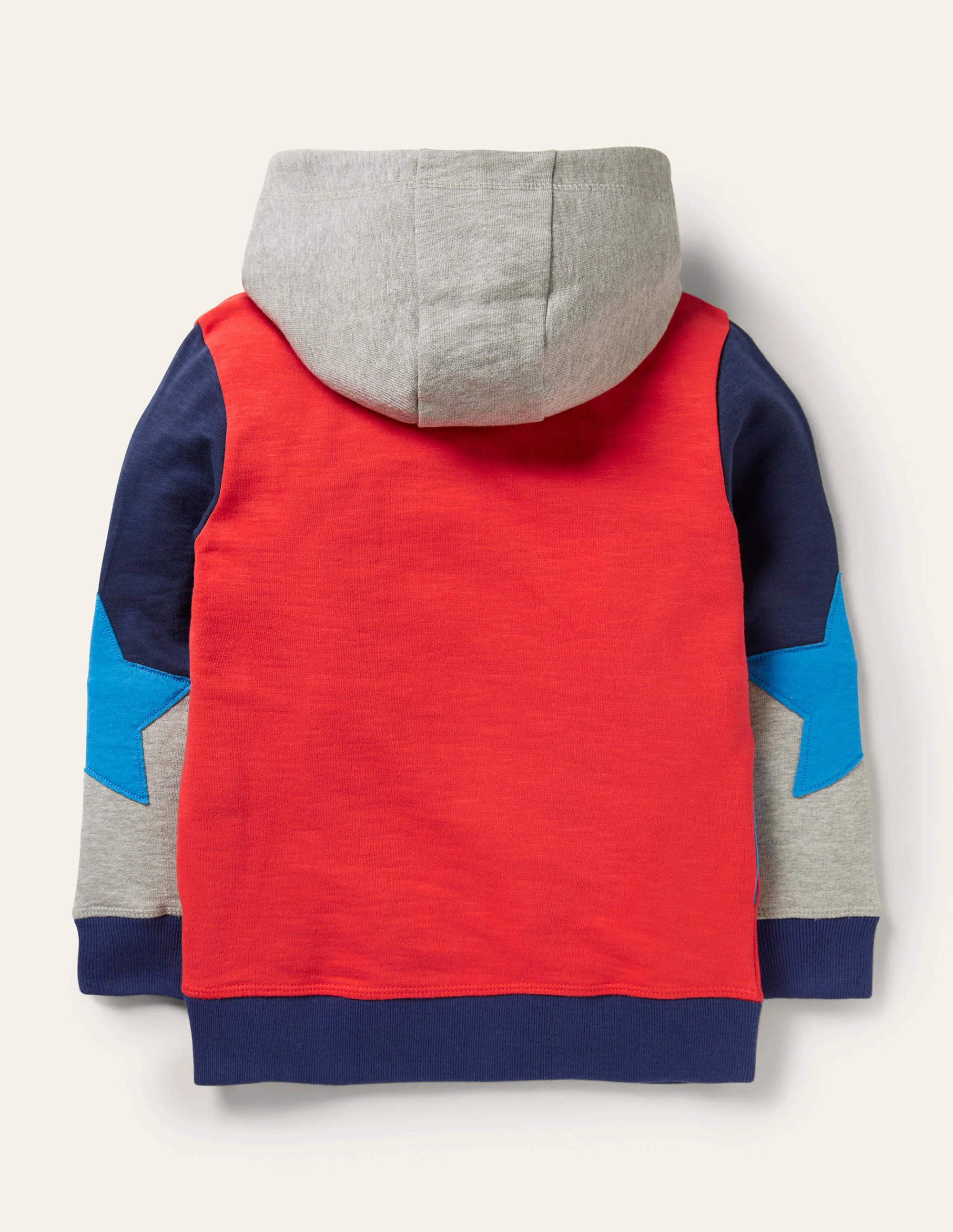 Colourblock Hoodie-Strawberry Tart Red Star - Image 2