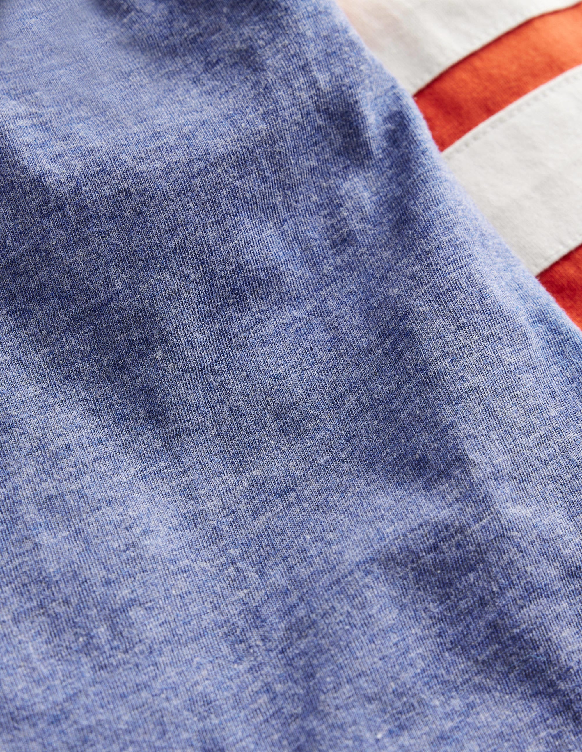 Colourblock Raglan T-shirt-Blue/Green/Orange Marl - Image 3