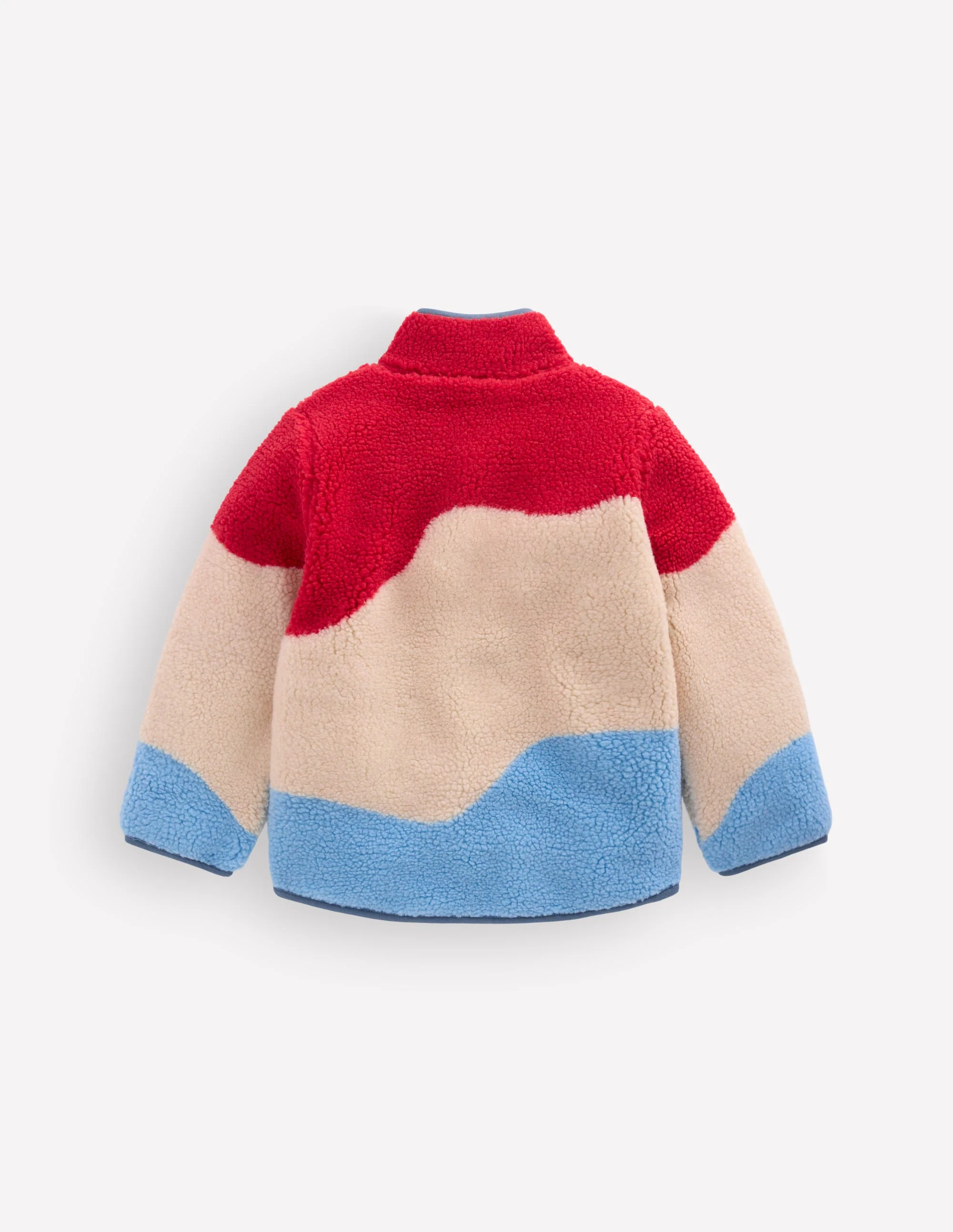 Cosy Borg Jacket-Colour Block - Image 2