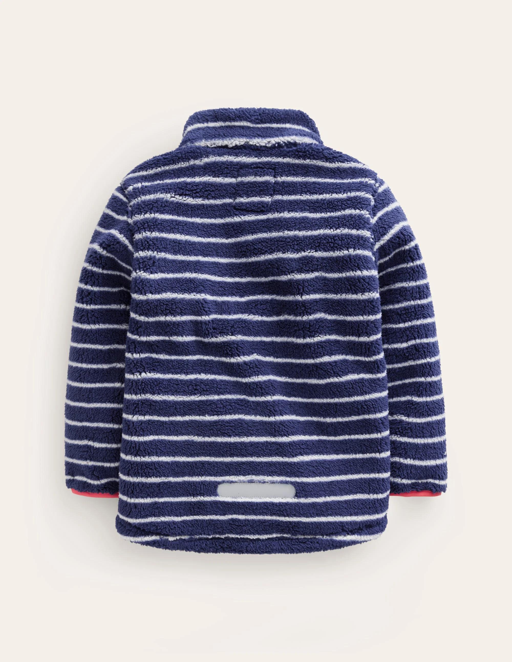 Cosy Windproof Fleece-College Navy / Ivory Stripe - Image 2