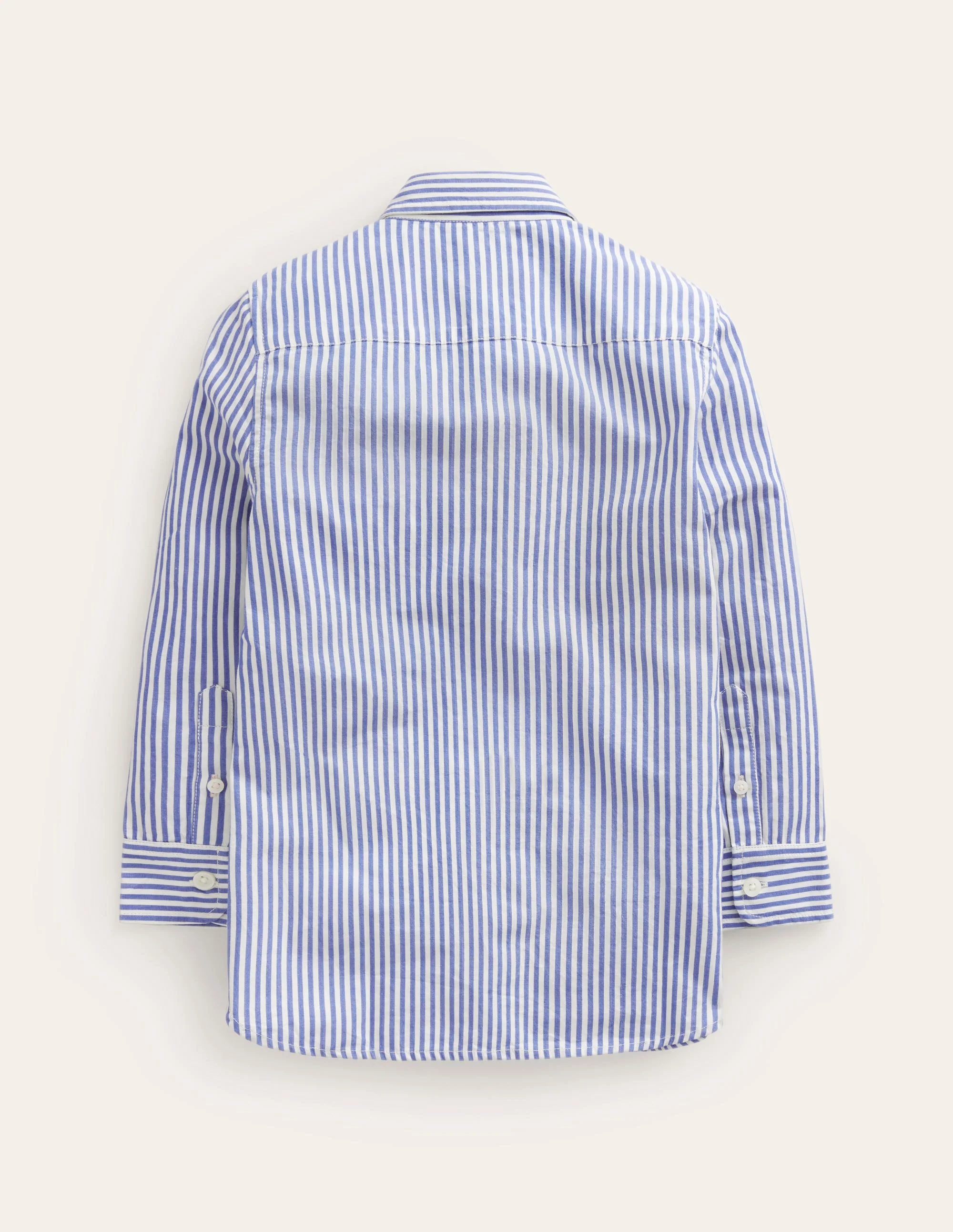 Cotton Shirt-Bluejay/Ivory Stripe - Image 2