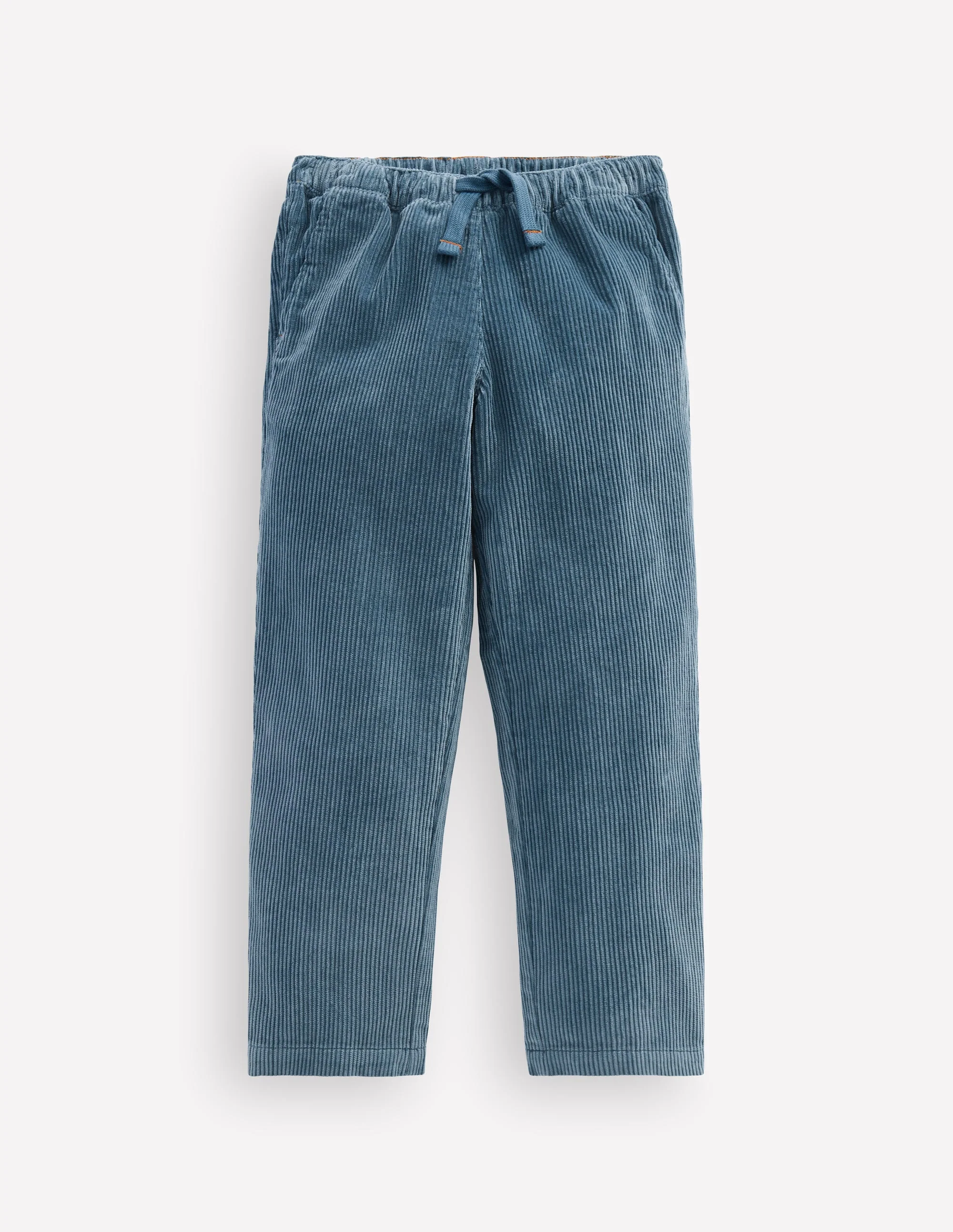 Easy Straight Cord Trousers-Real Teal