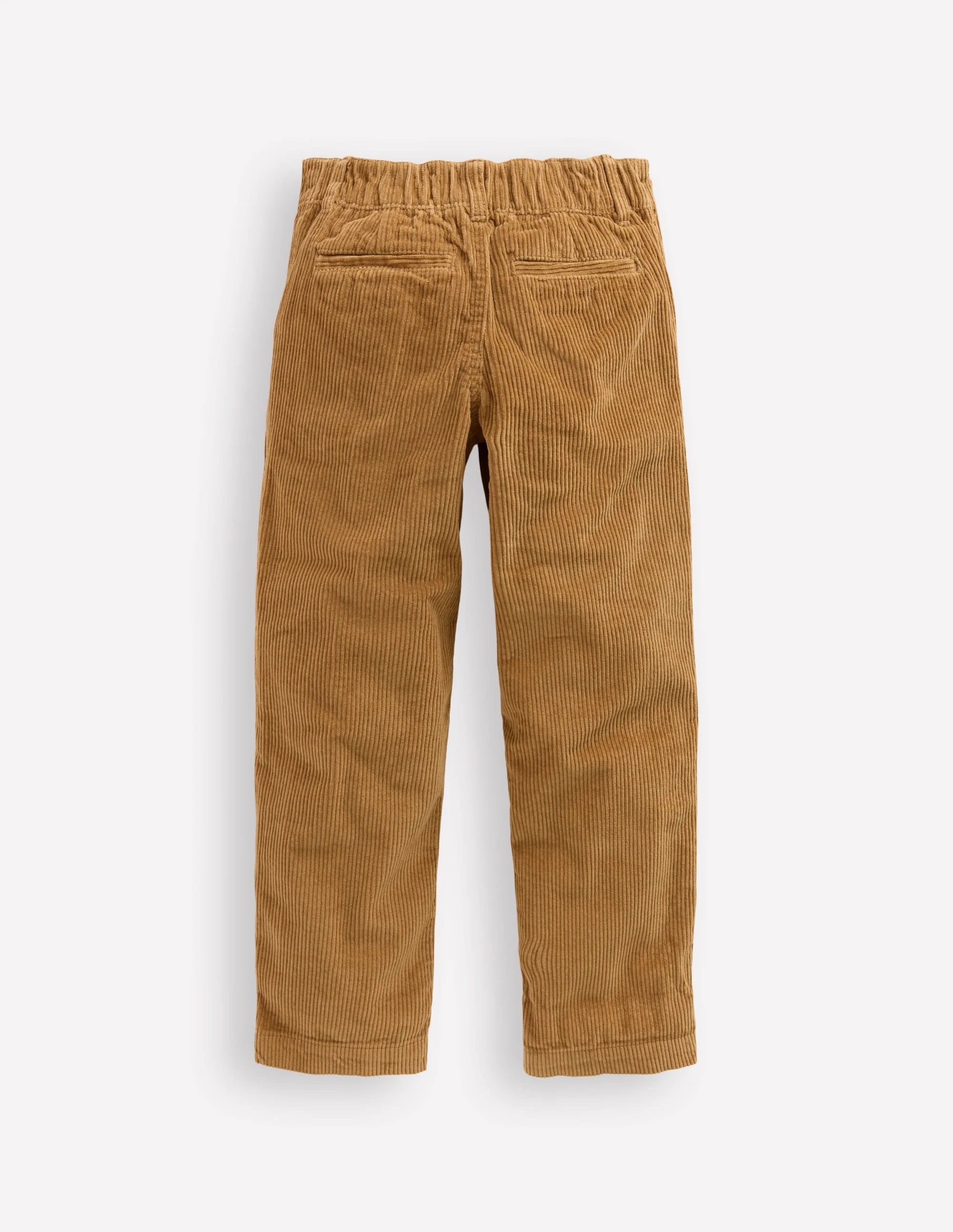 Everyday Straight Leg Trousers-Camel Cord - Image 4