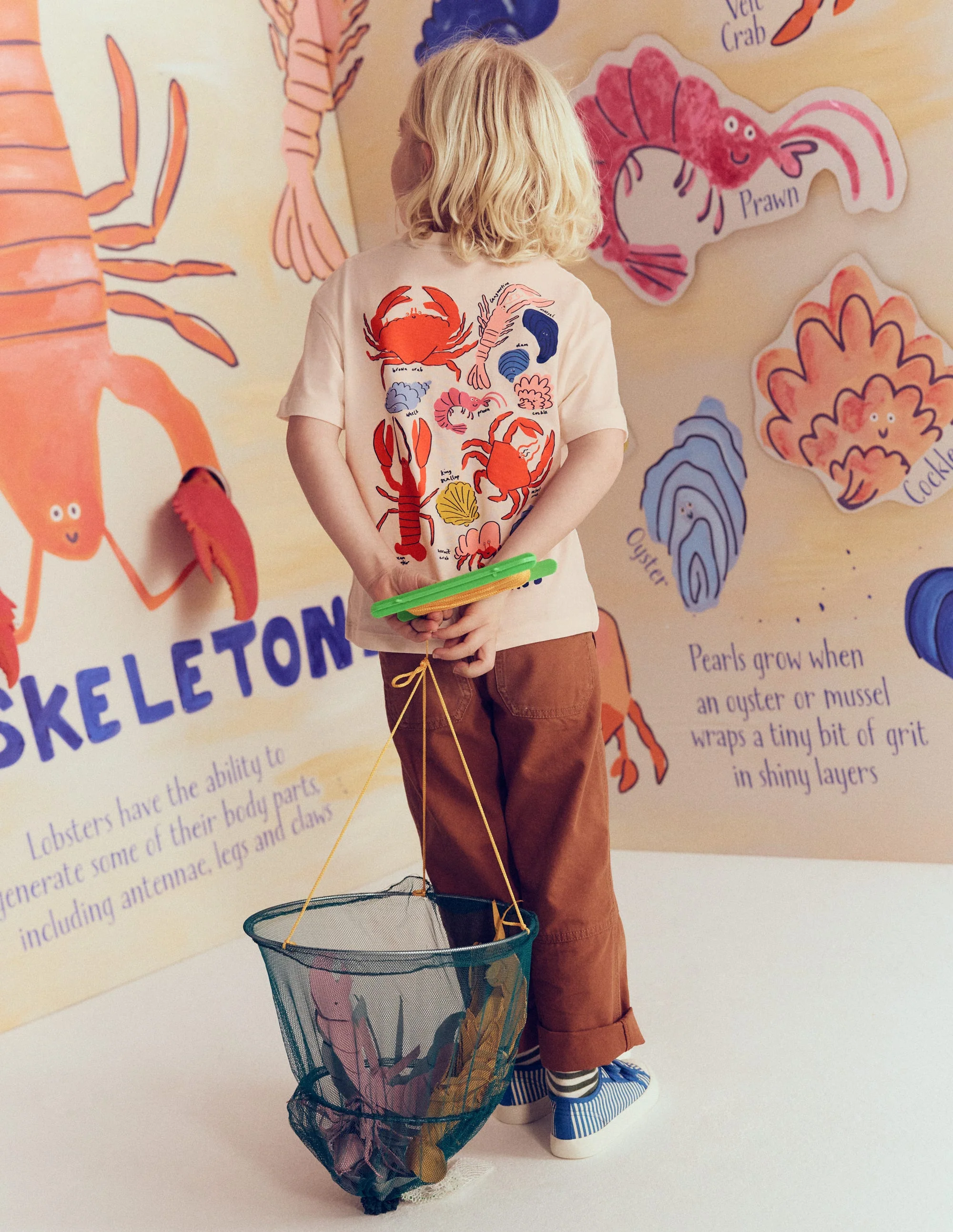 Front & Back Printed T-shirt-Oatmeal Crustaceans - Image 4