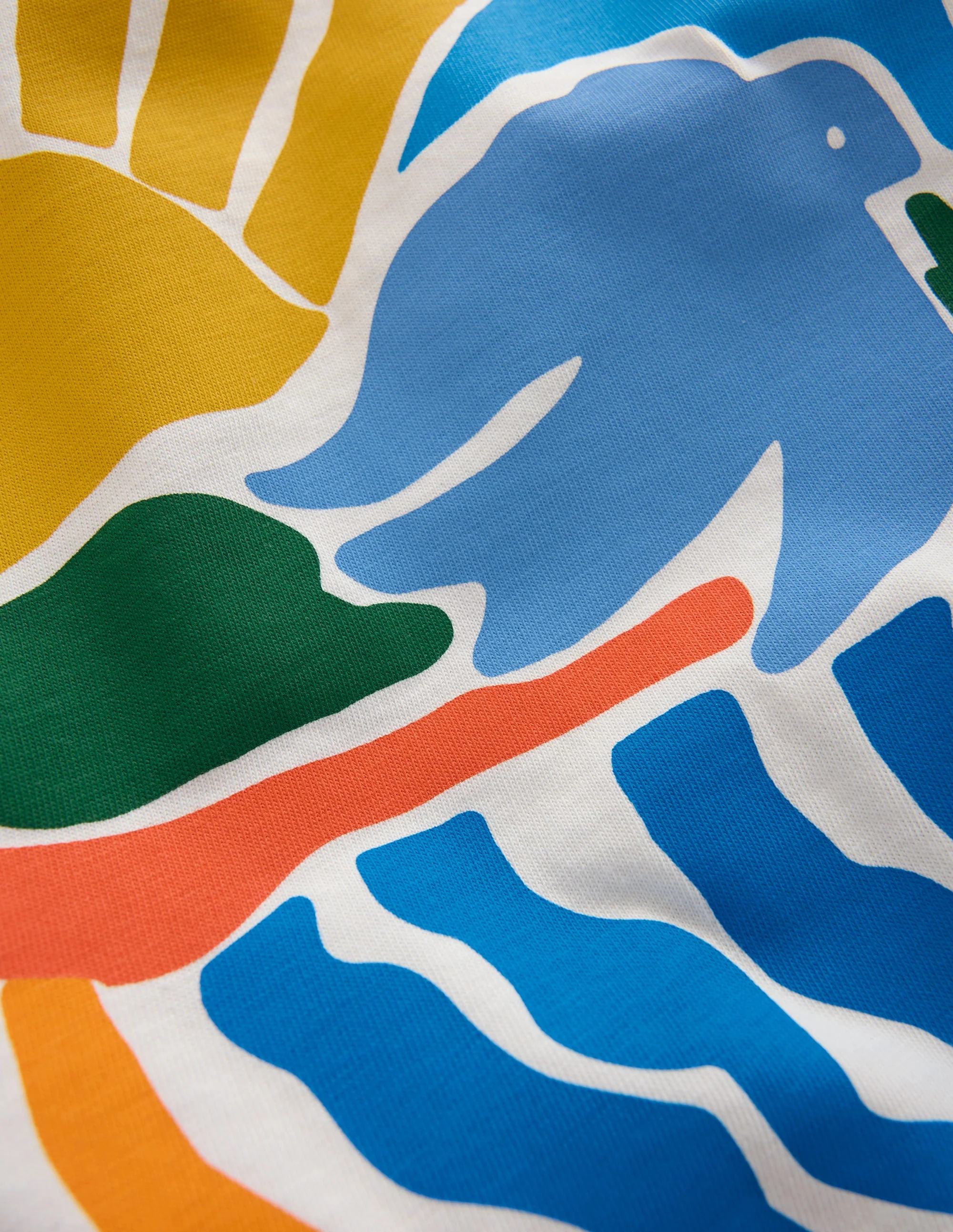 Front & Back Printed T-shirt-Soft Ivory Sun Scape - Image 5