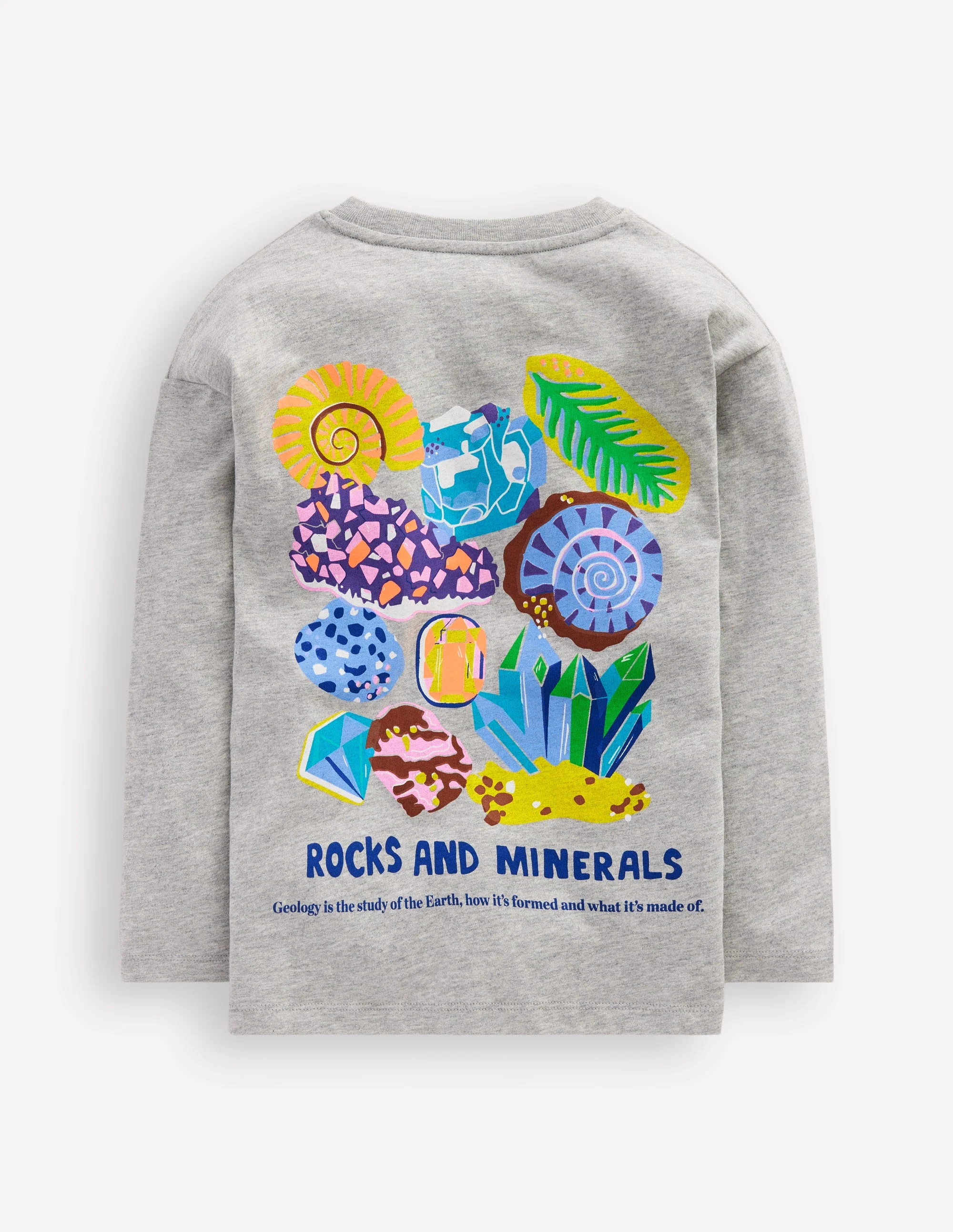 Fun Science Logo T-shirt-Grey Marl Gemstones - Image 2
