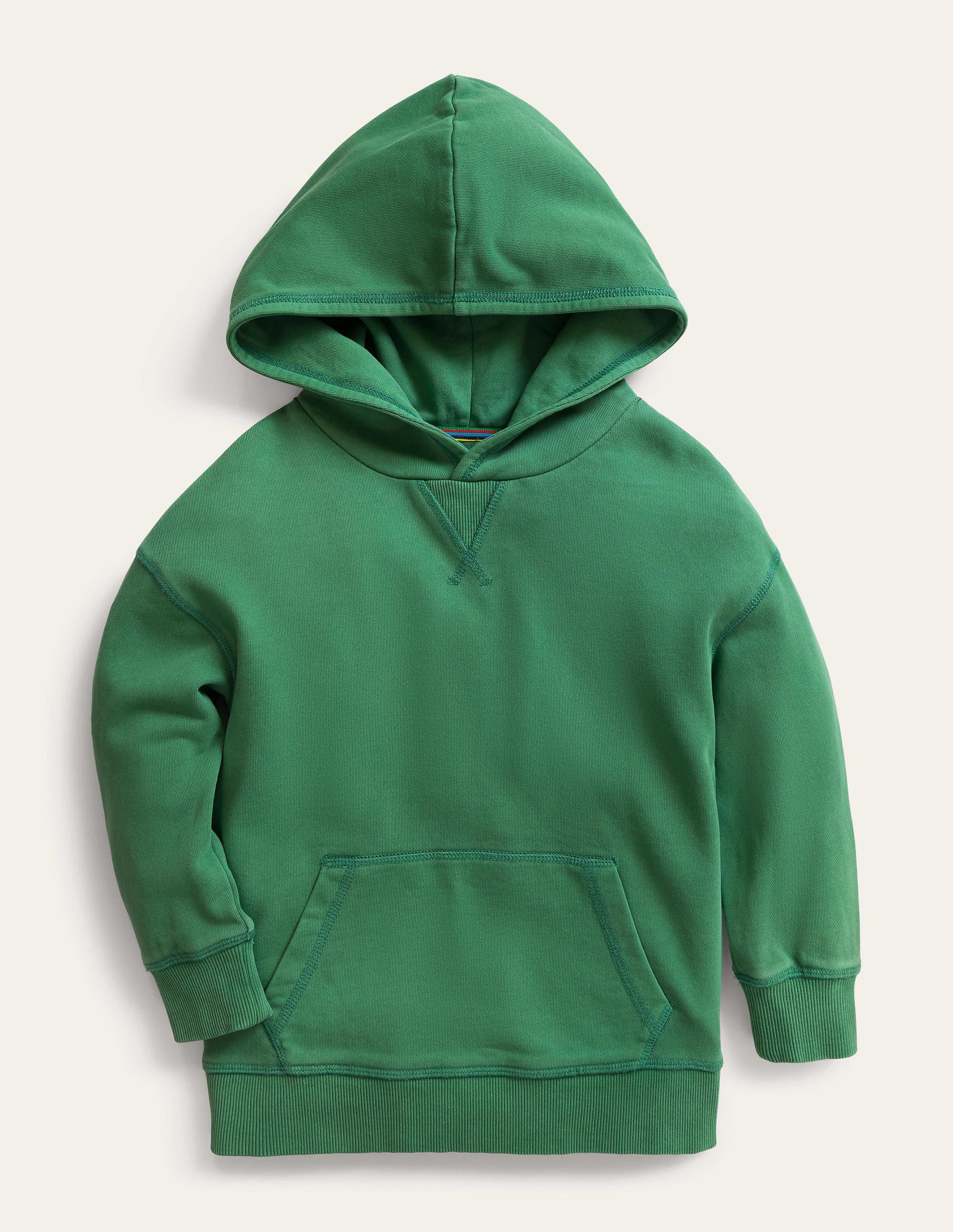 Garment Dye Hoodie-Deep Grass Green