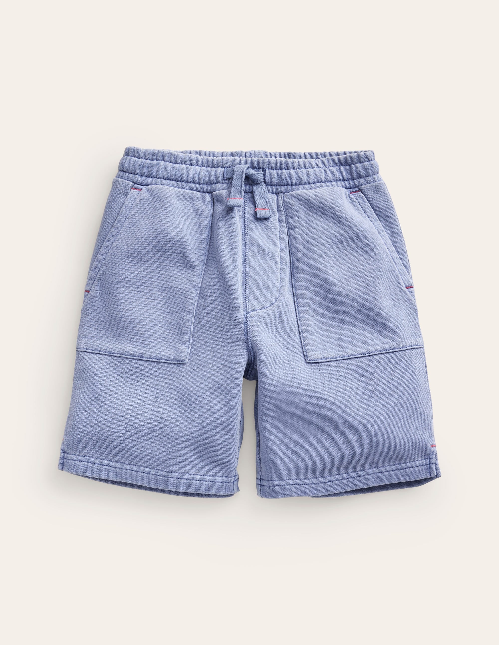 Garment Dye Shorts-Dusty Blue