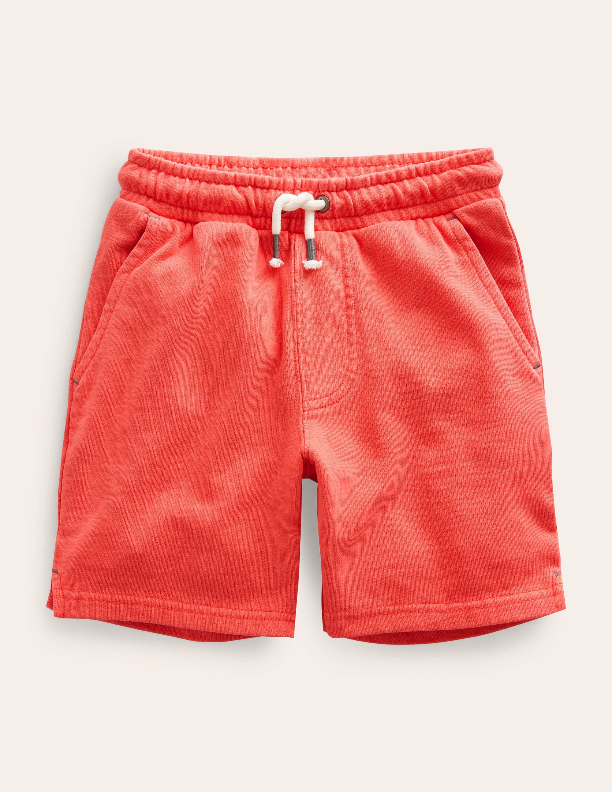 Garment Dye Shorts-Washed Jam Red