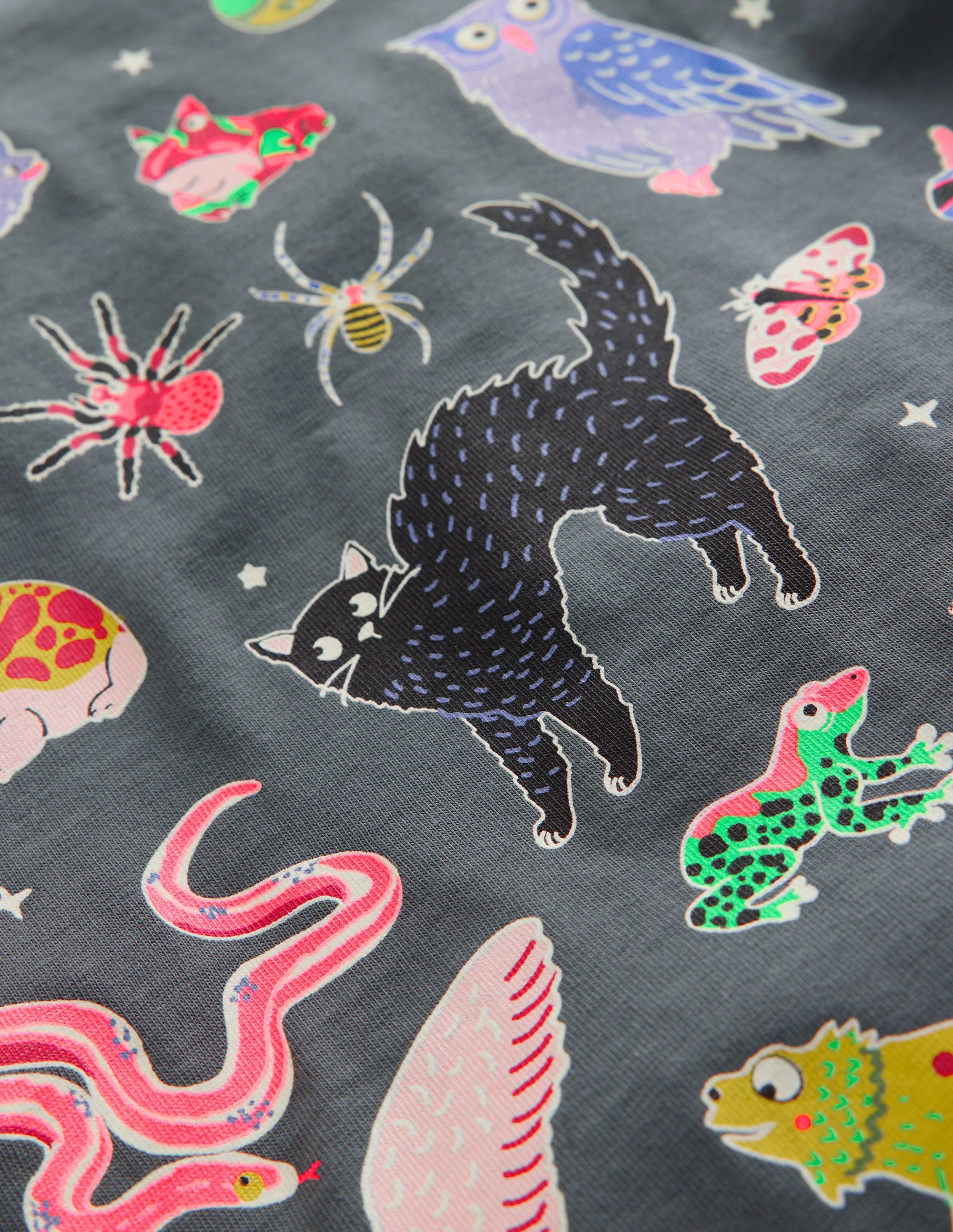 Glow-In-The-Dark T-Shirt-Smoke Grey Animals - Image 3