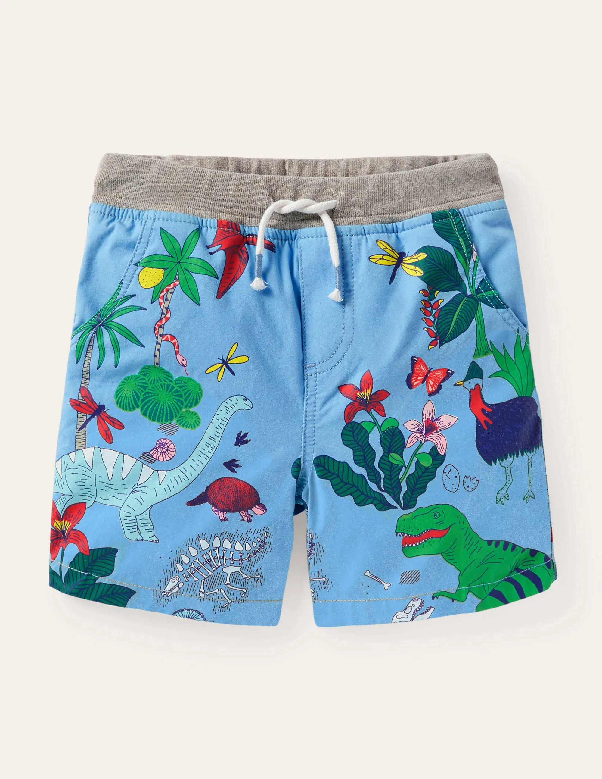 Holiday Shorts-Surfboard Blue Dino Island