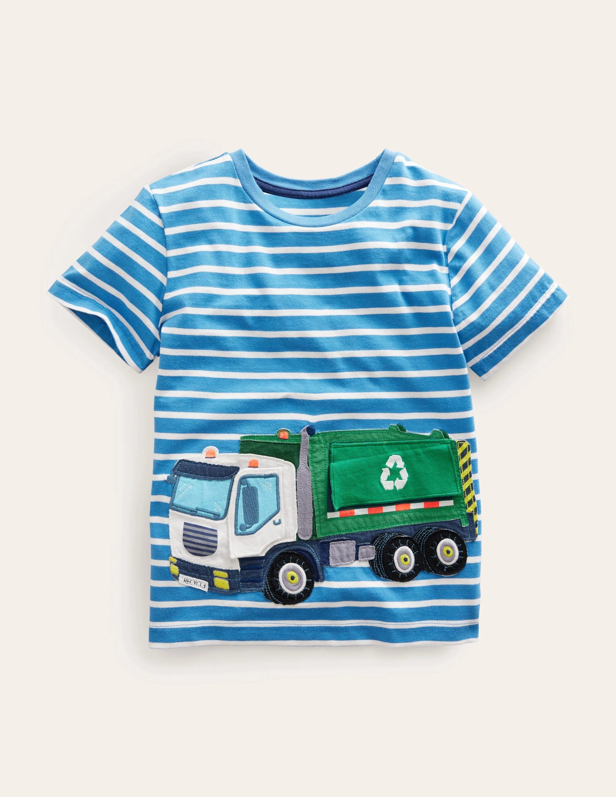 Lift-the-flap Truck T-Shirt-Elizabethan Blue/Ivory Truck