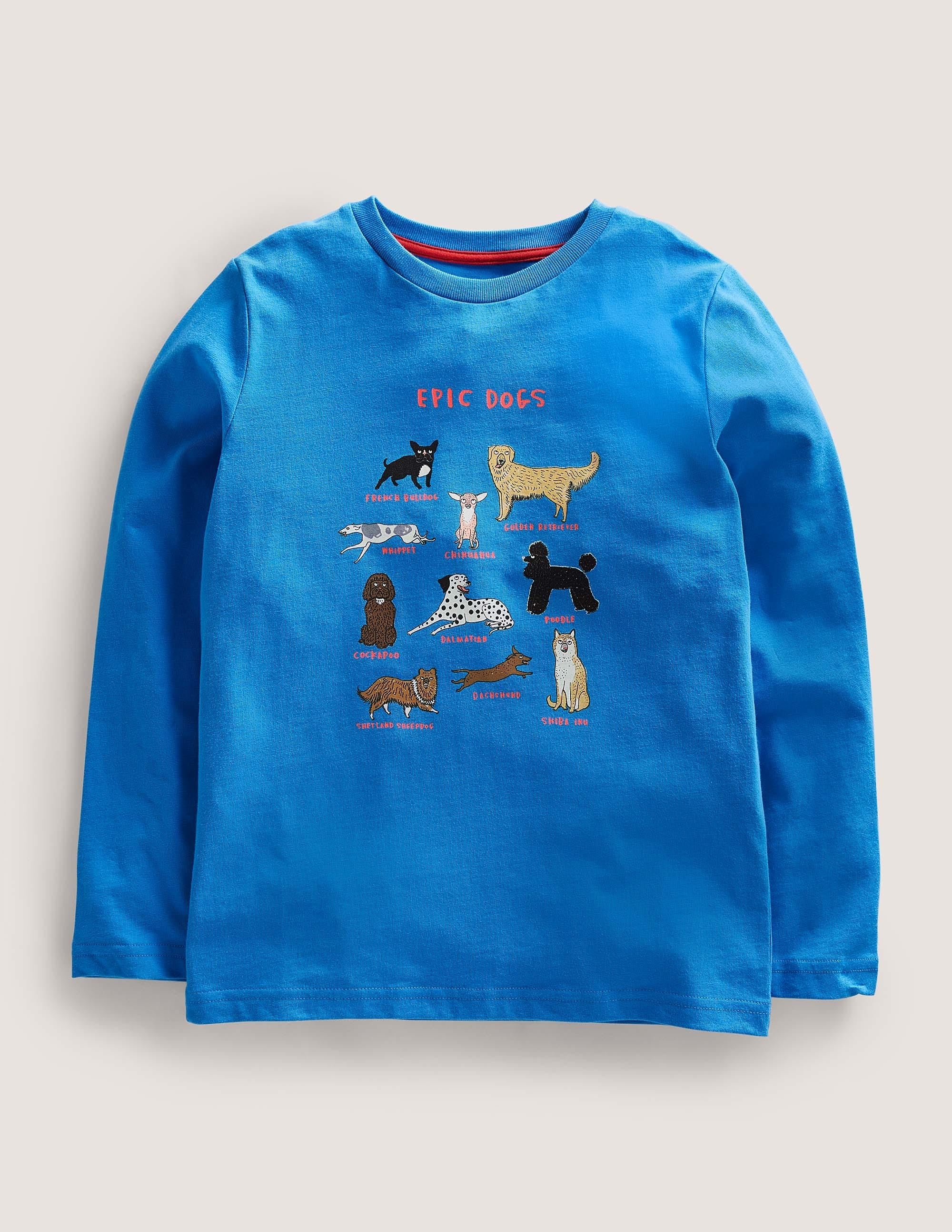 Logo Grid T-shirt-Moroccan Blue Epic Dogs
