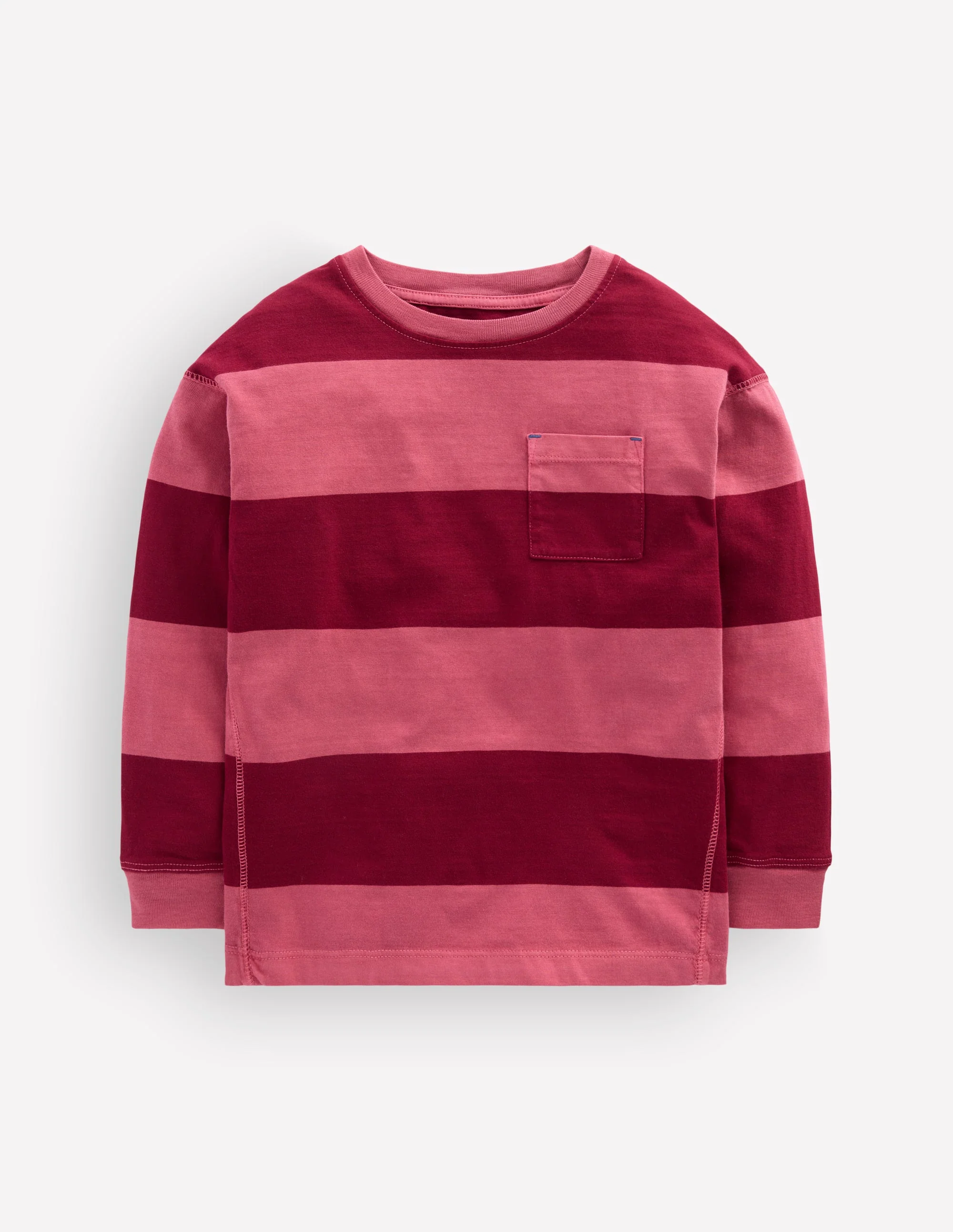 Long Sleeve Garment Dye Tee-Winter Blush / Ruby Red