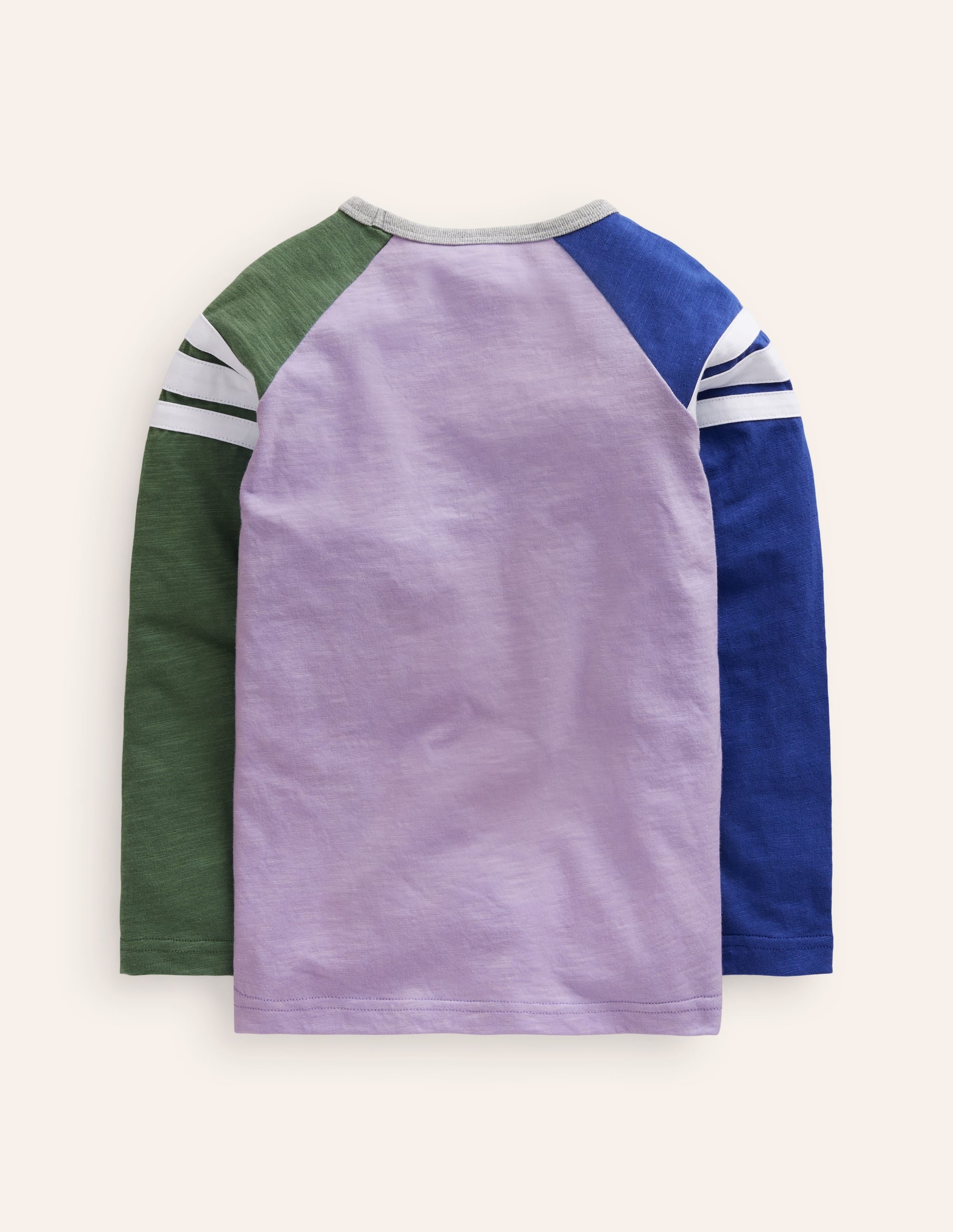 Long Sleeve Raglan T-shirt-Aster Multi - Image 2