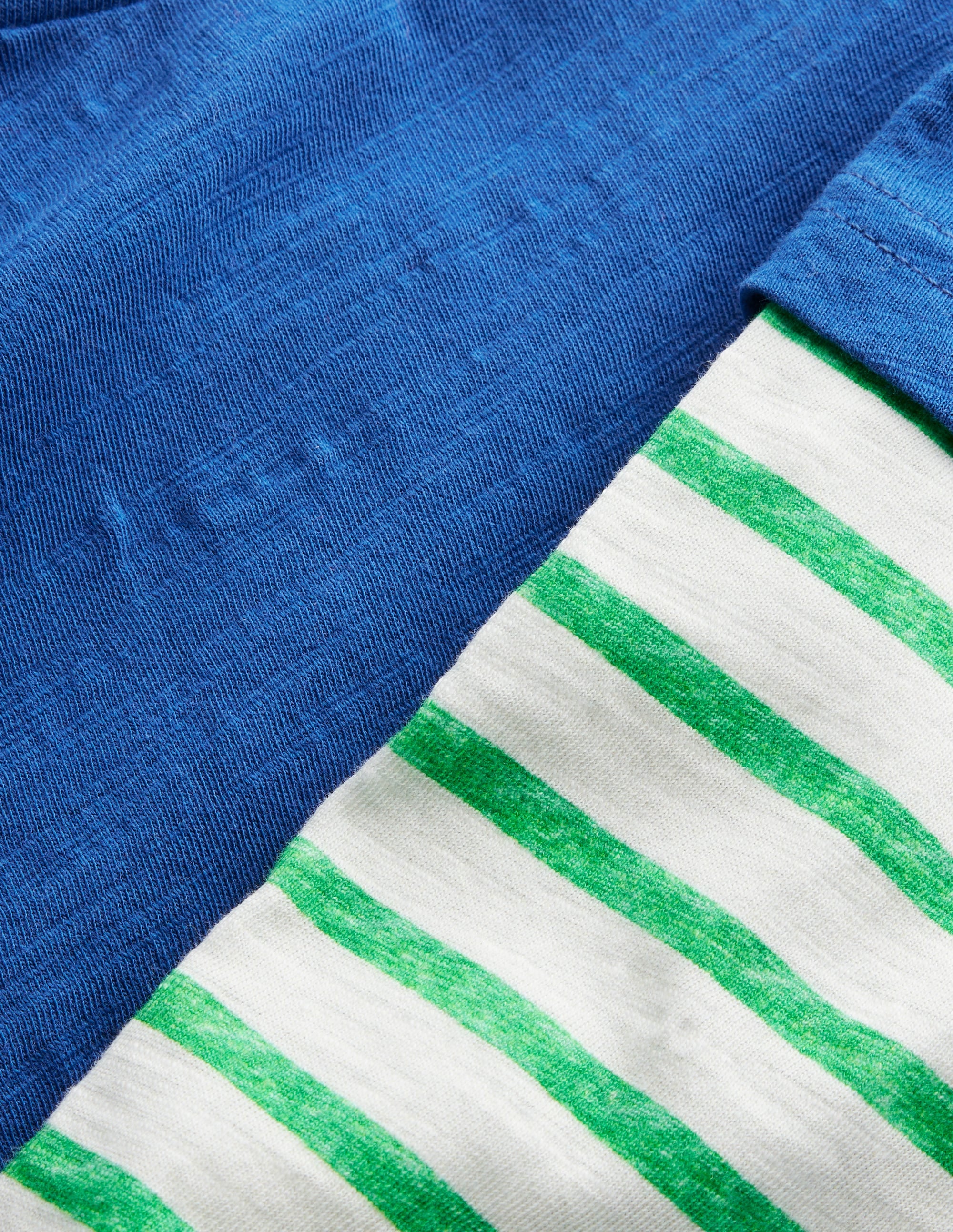 Mock Sleeve T-Shirt-Bluejay - Image 3