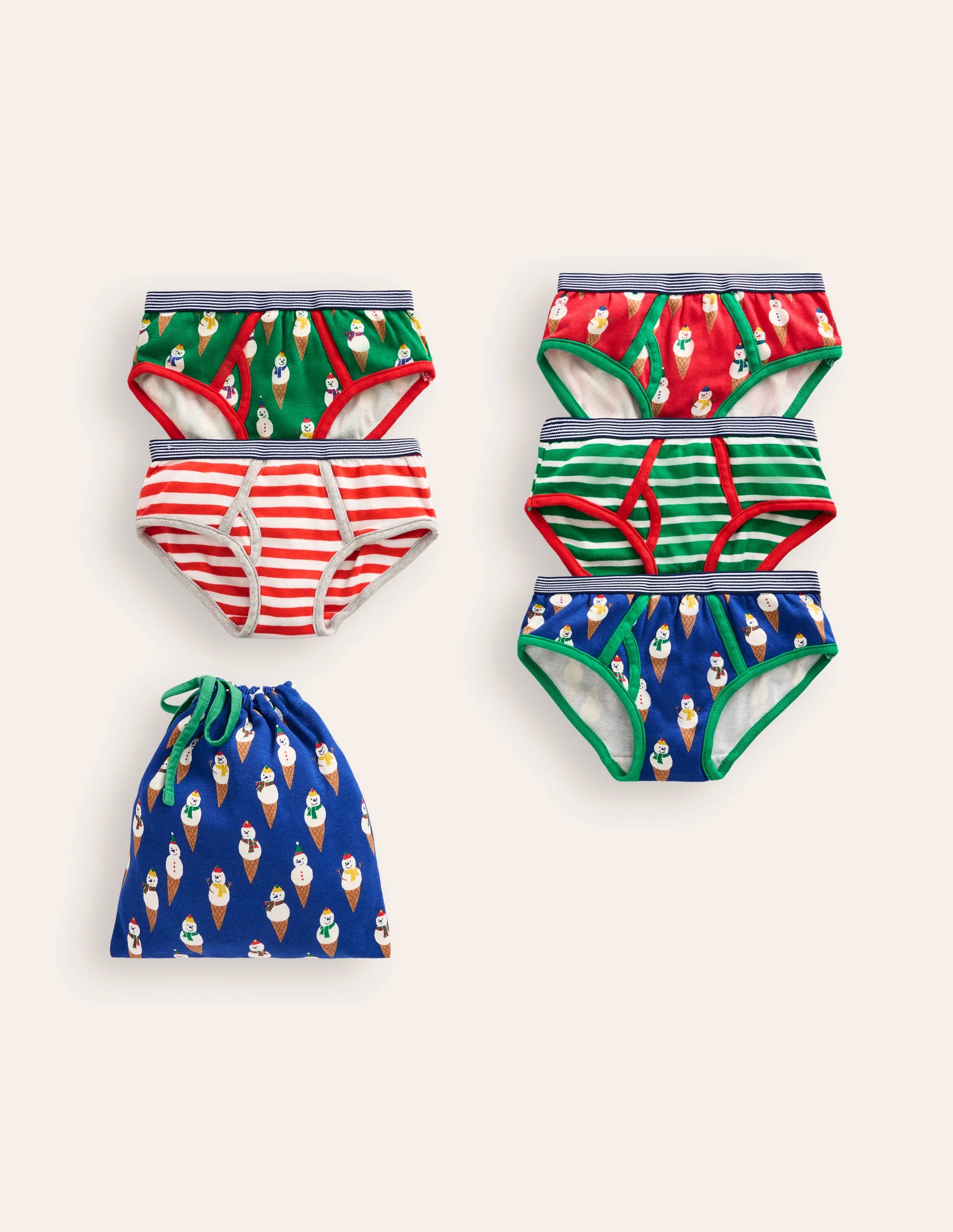 Pants 5 Pack-Multi Christmas