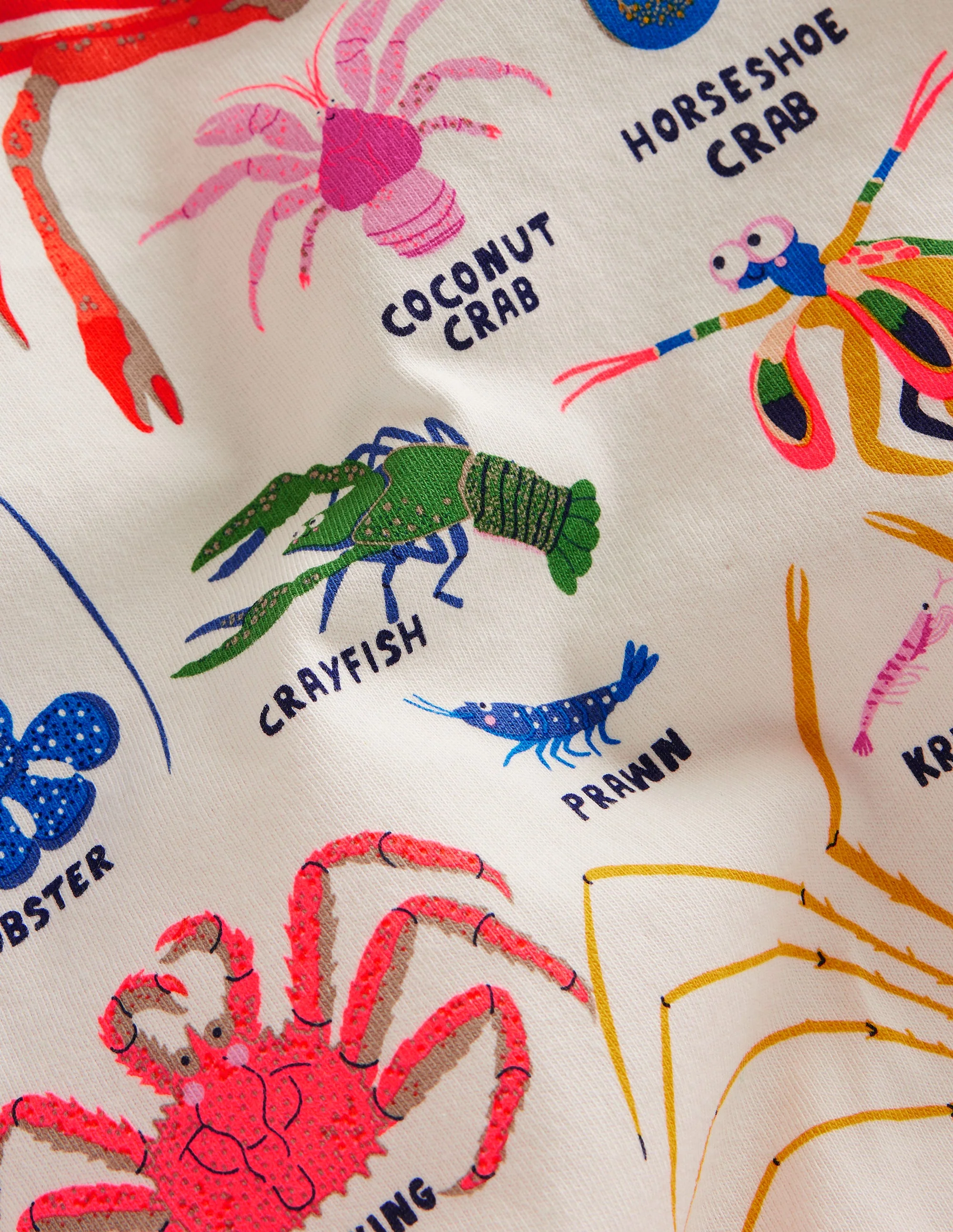 Printed Educational T-shirt-Ivory Crustaceans - Image 3