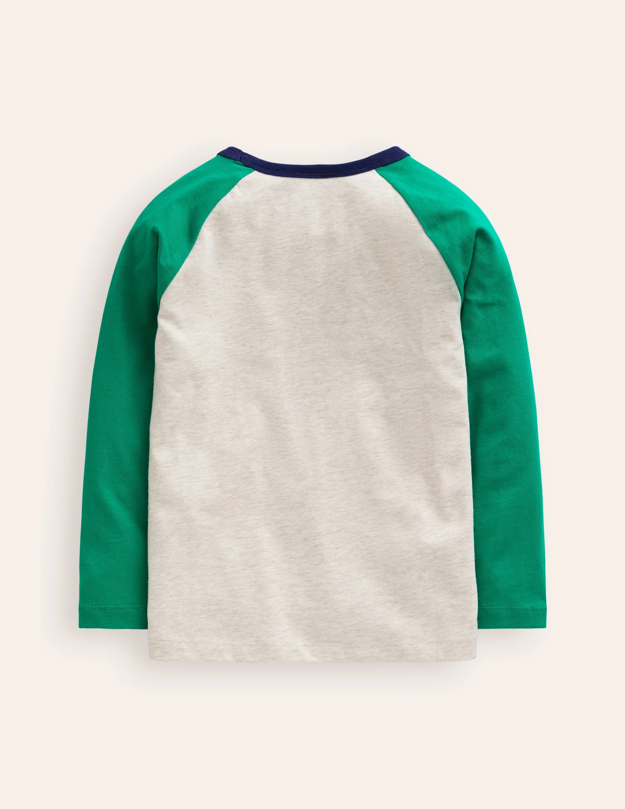 Printed Logo Raglan T-Shirt-Jewel Green Trains - Image 2