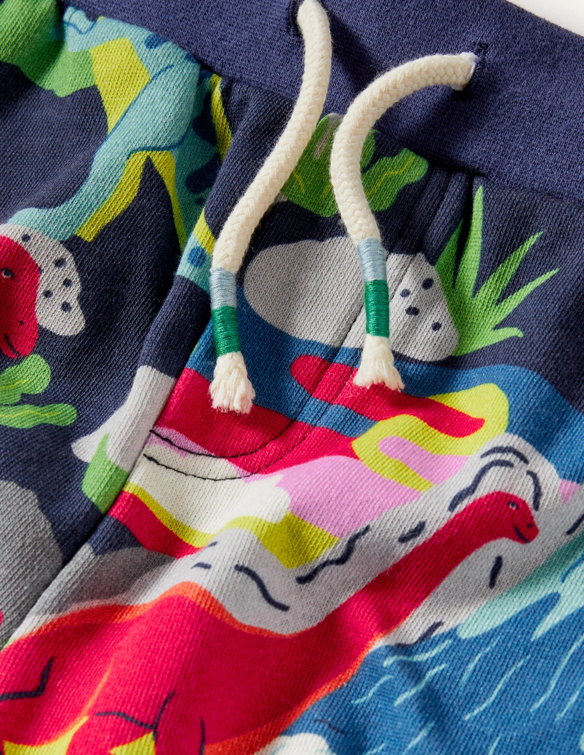 Printed Sweatshorts-Starboard Blue Dino Sunset - Image 3
