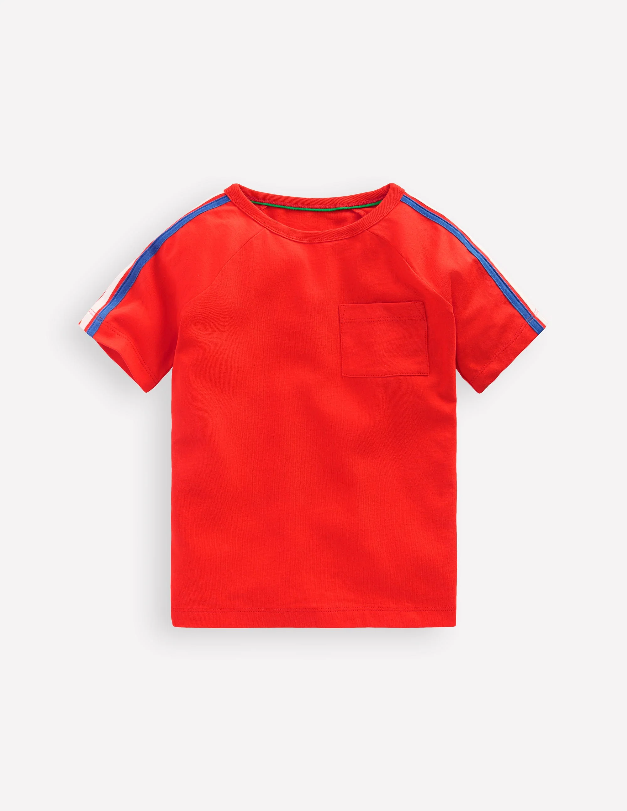 Rainbow Raglan T-shirt-VERMILLION ORANGE