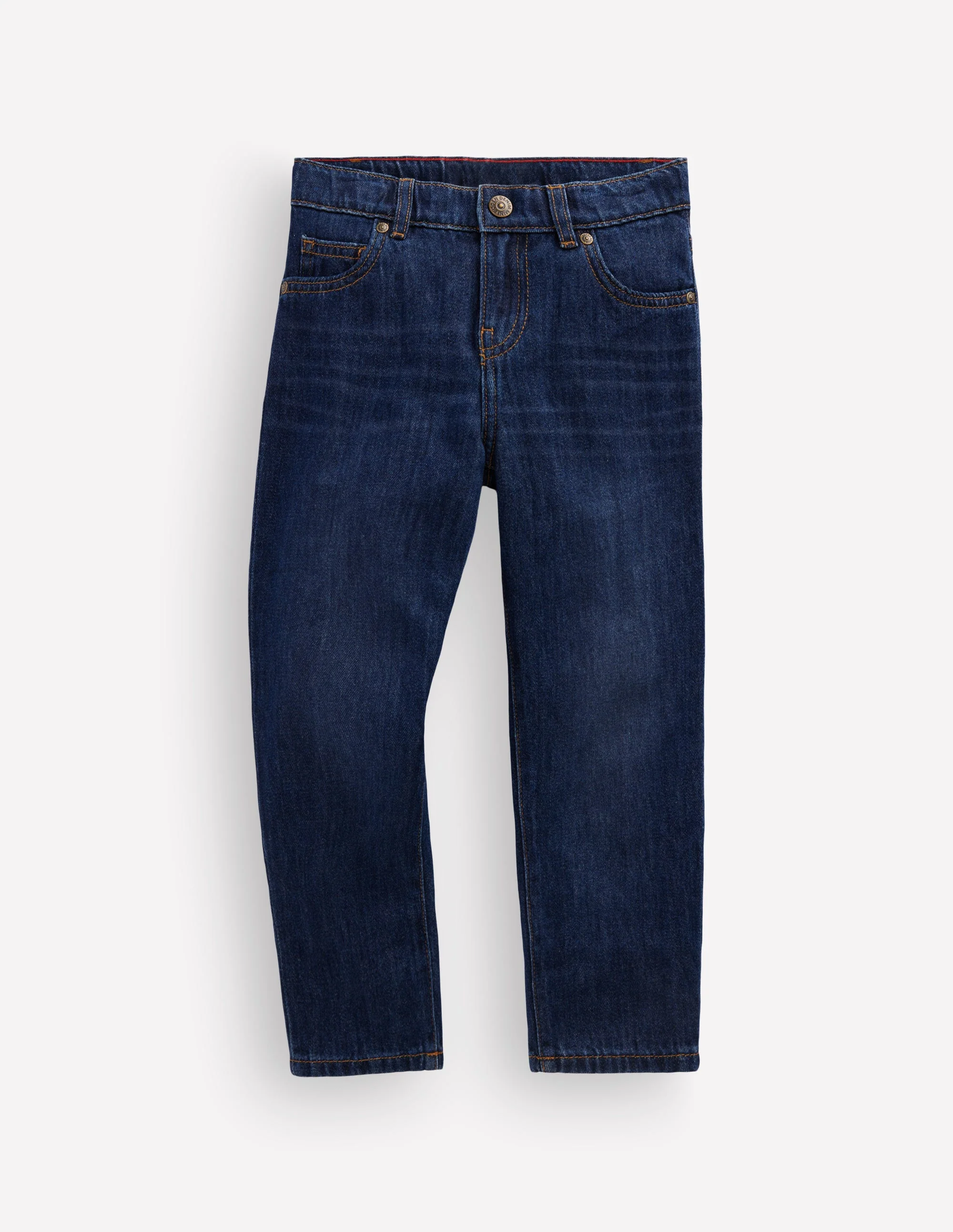 Regular Straight Jeans-Dark Wash