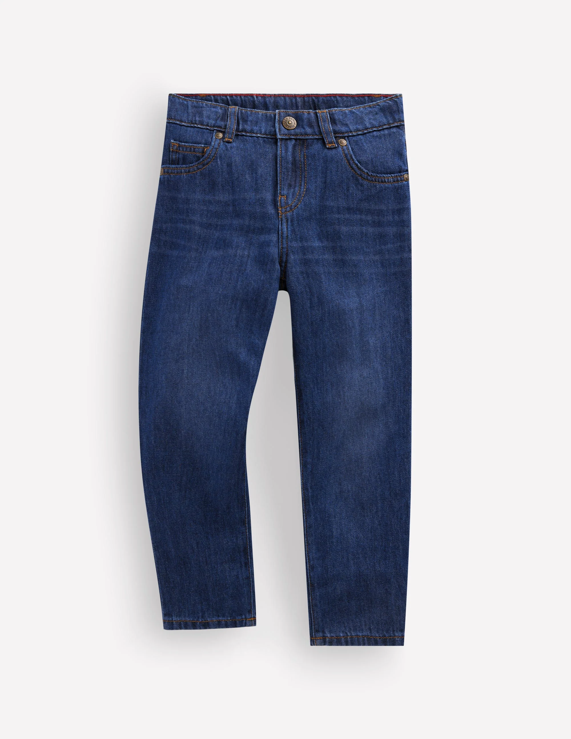 Regular Straight Jeans-MID WASH
