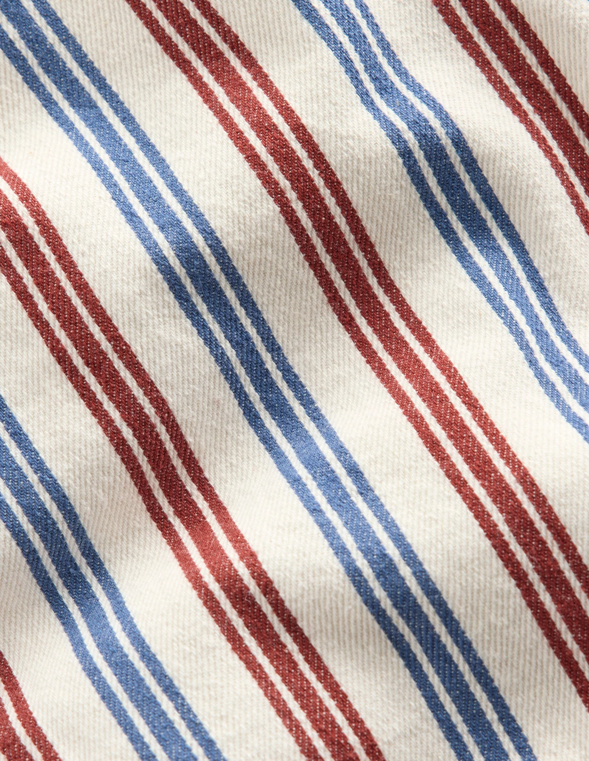 Relaxed Straight Jeans-Blue and Red Stripe - Image 4
