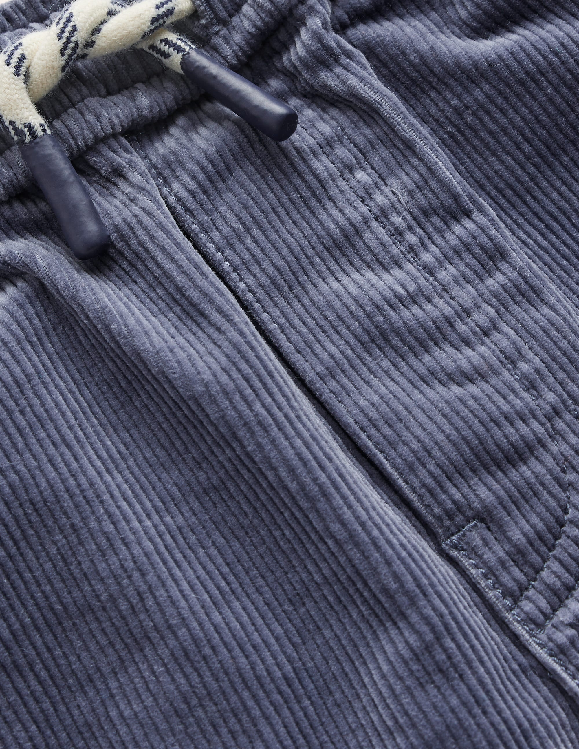 Slim Pull-On Trousers-Ash Grey Cord - Image 3
