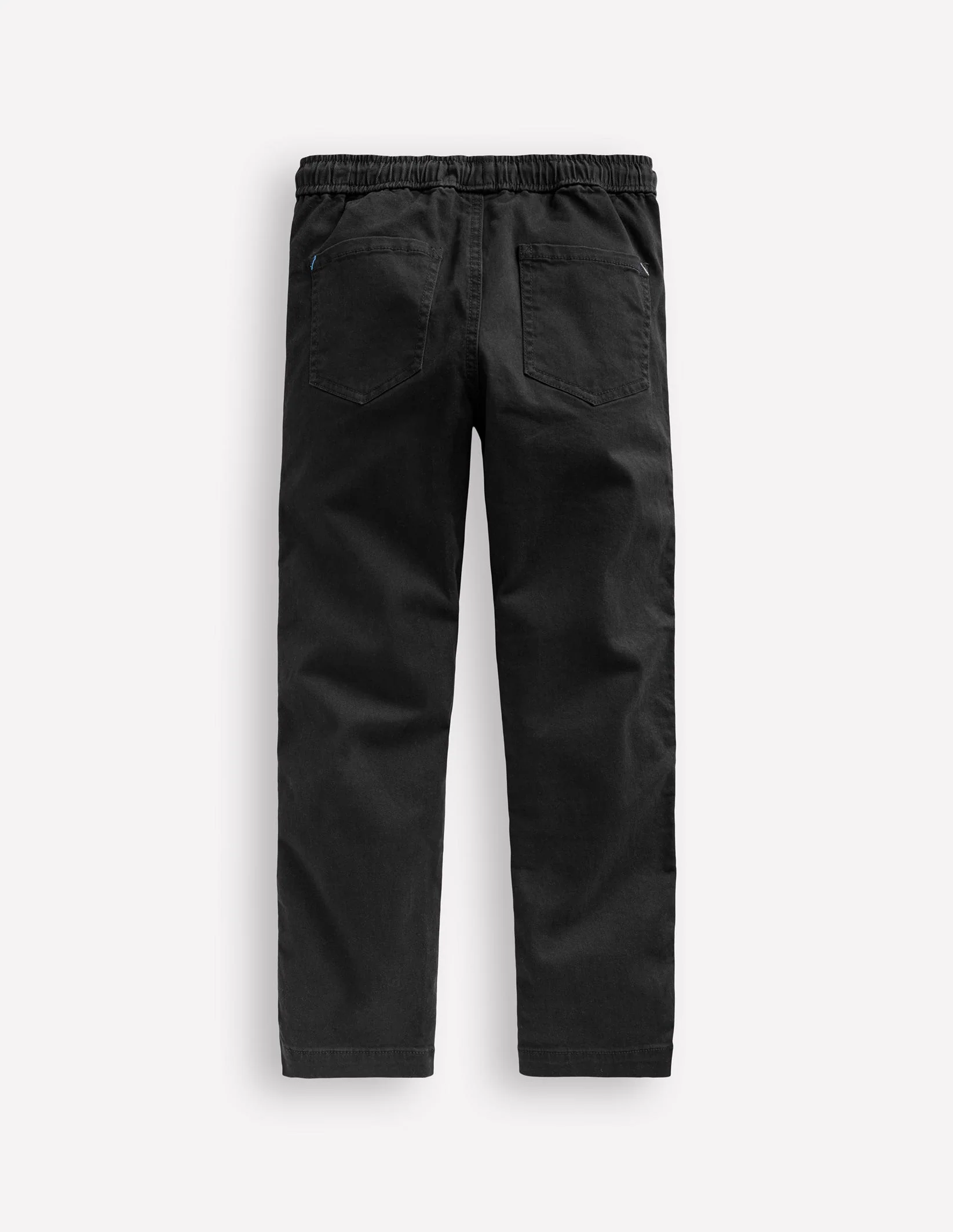 Slim Pull-on Trousers-Black - Image 2