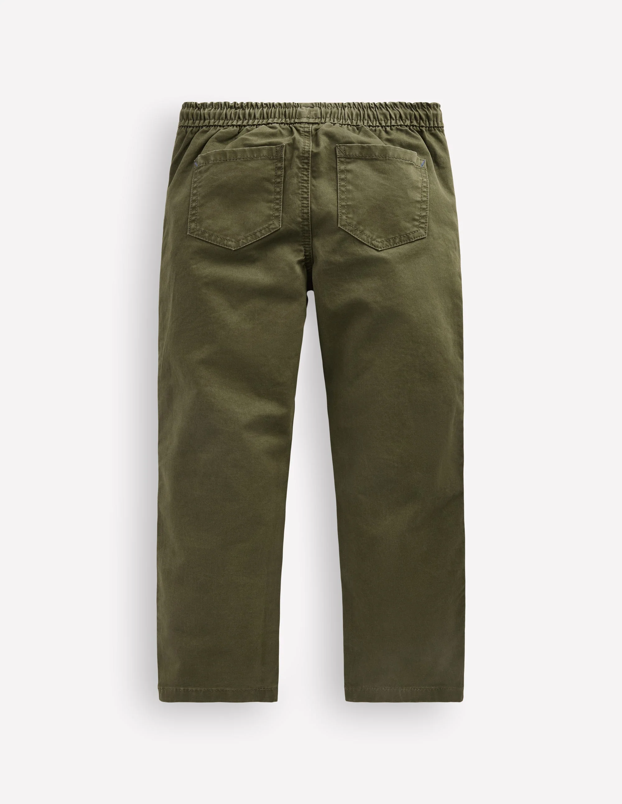 Slim Pull-on Trousers-Woodland Green - Image 2