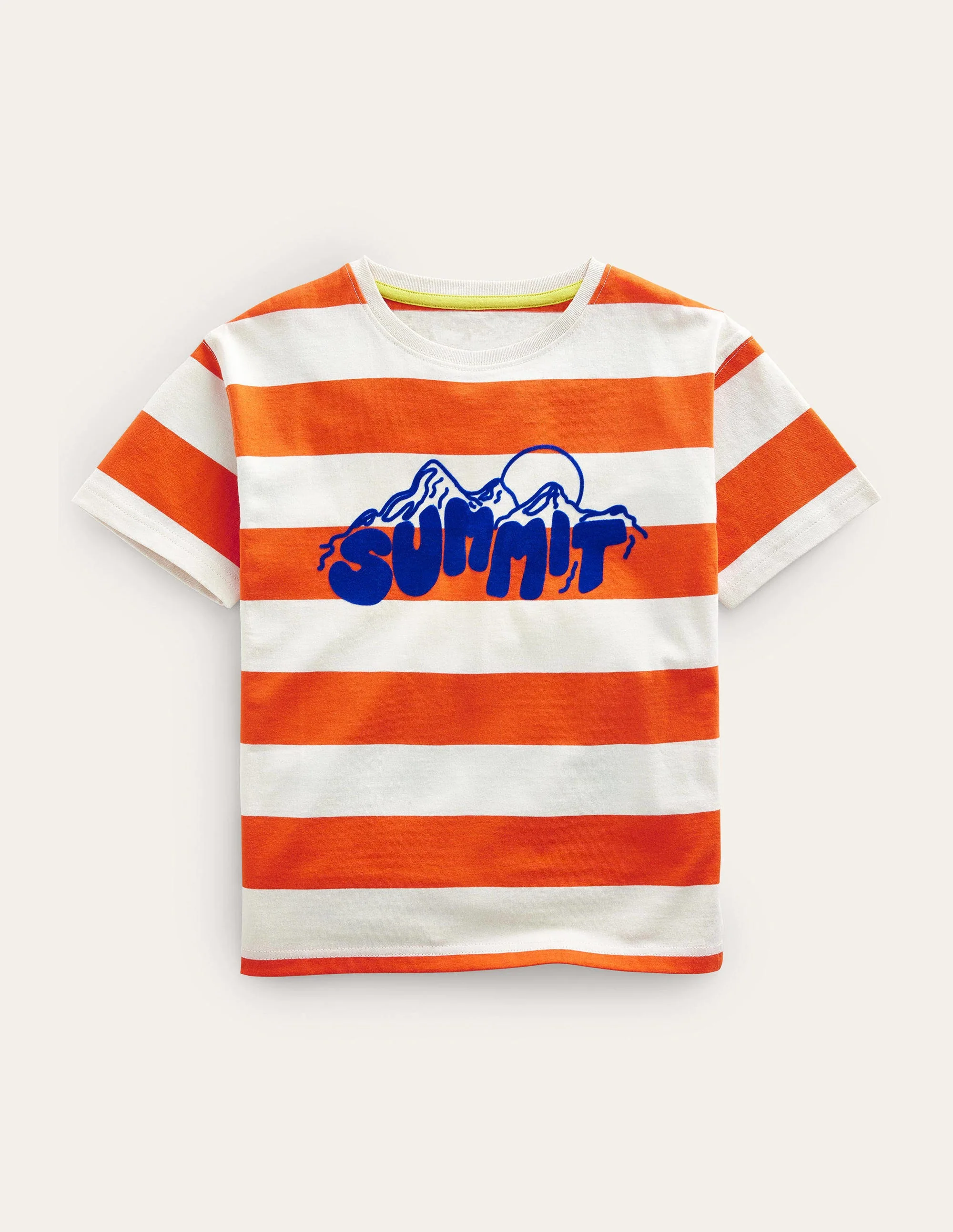 Slogan T-shirt-Mandarin Orange/Vanilla Summit