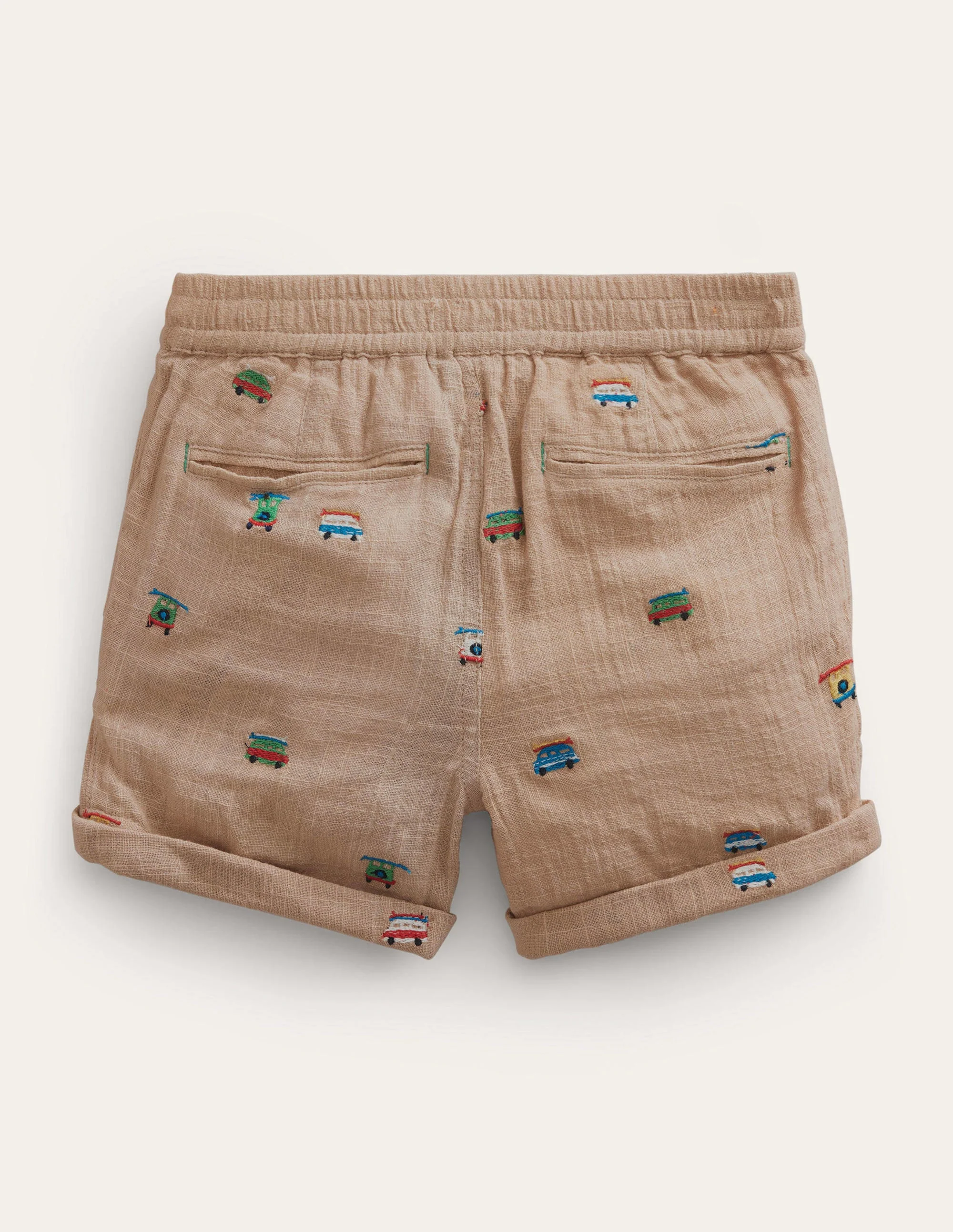 Smart Roll-Up Shorts-Campervan Embroidery - Image 2