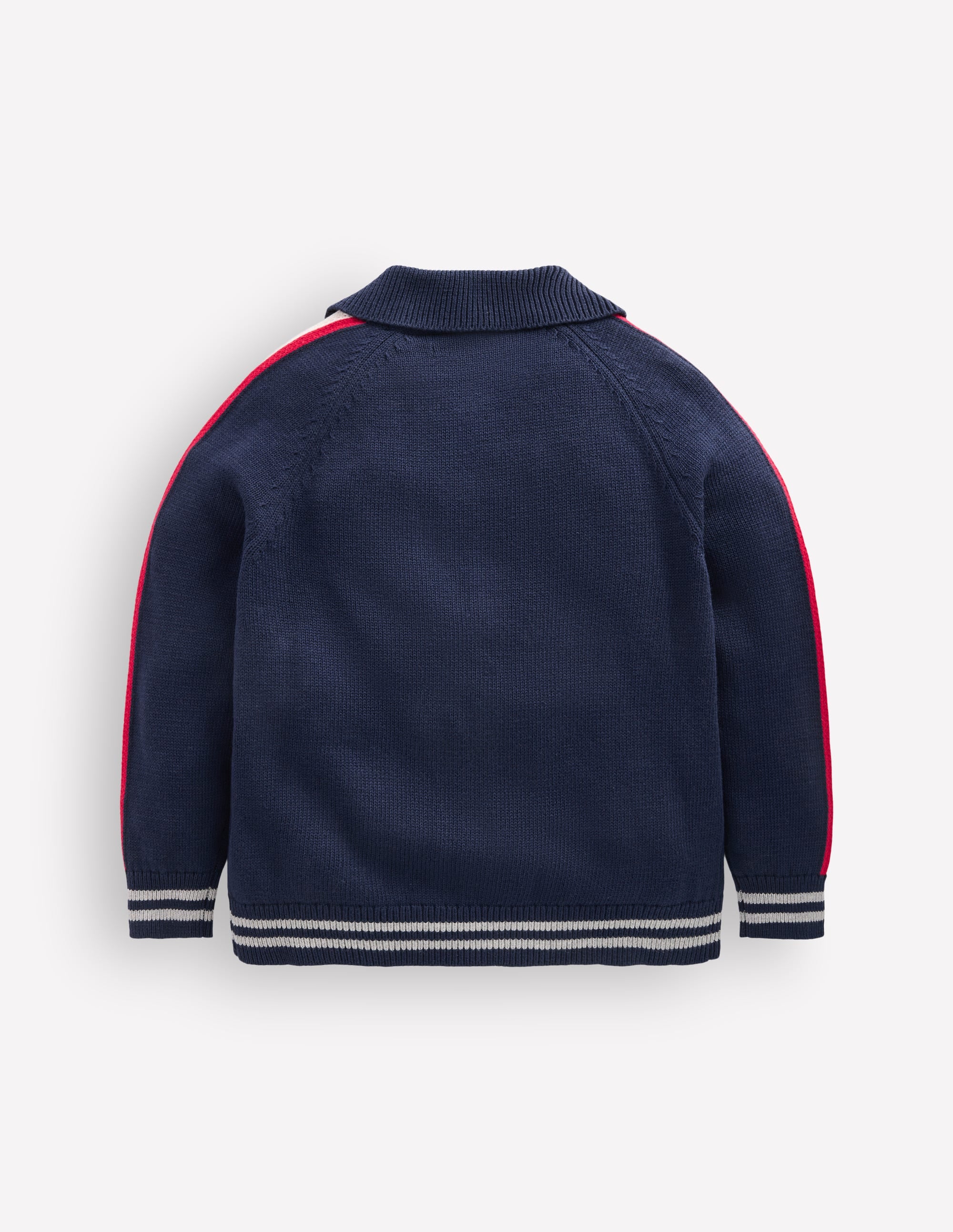 Smart Zip-through Jumper-Navy Marl - Image 2