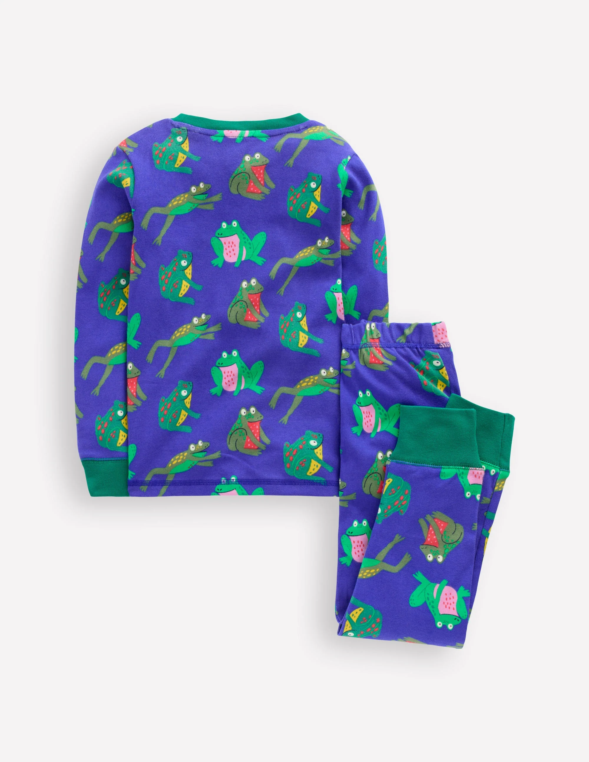Snug Glow-in-the-dark Pyjamas-Surf The Web Frogs - Image 2
