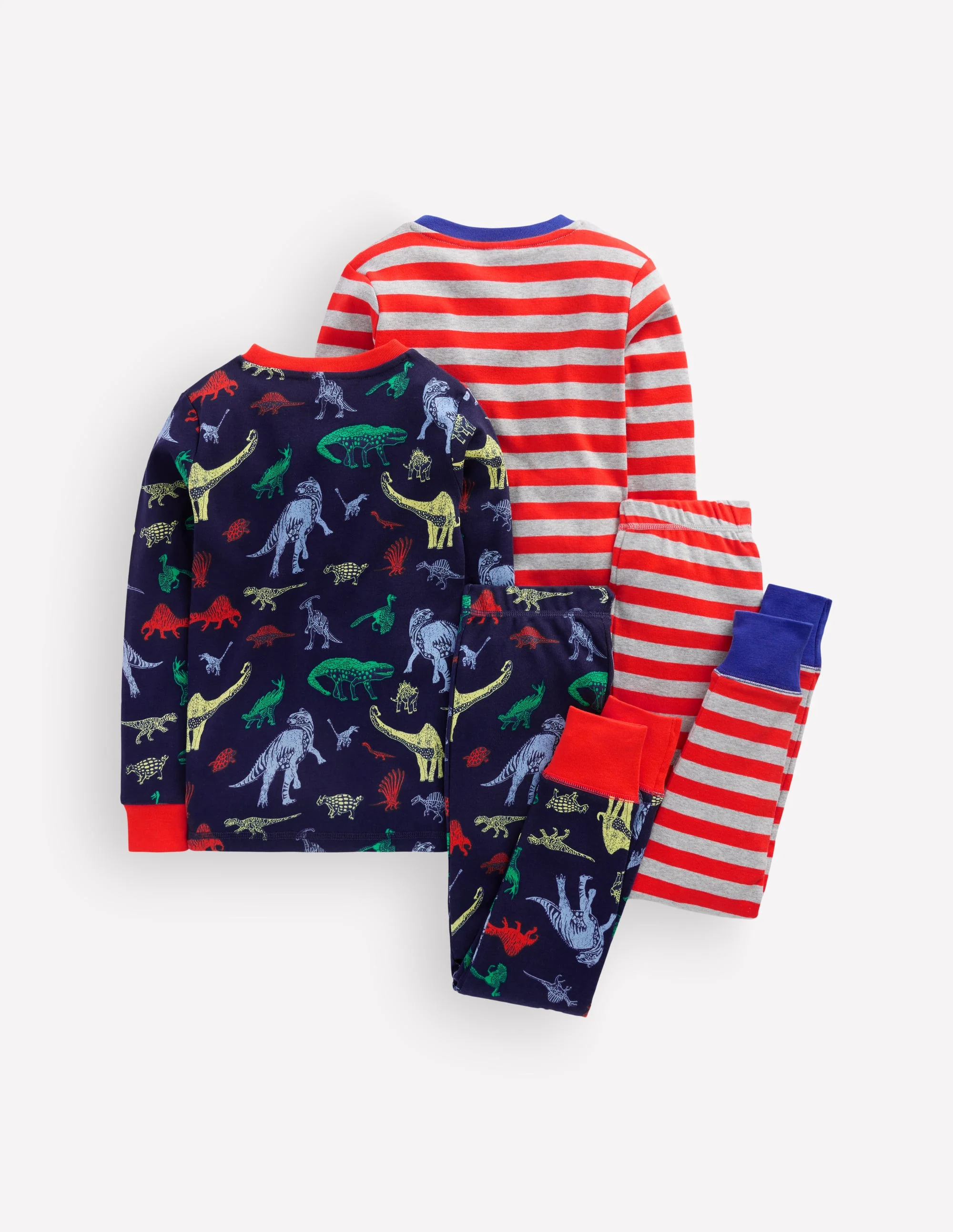 Snug Twin Pack Pyjamas-Dinos - Image 2
