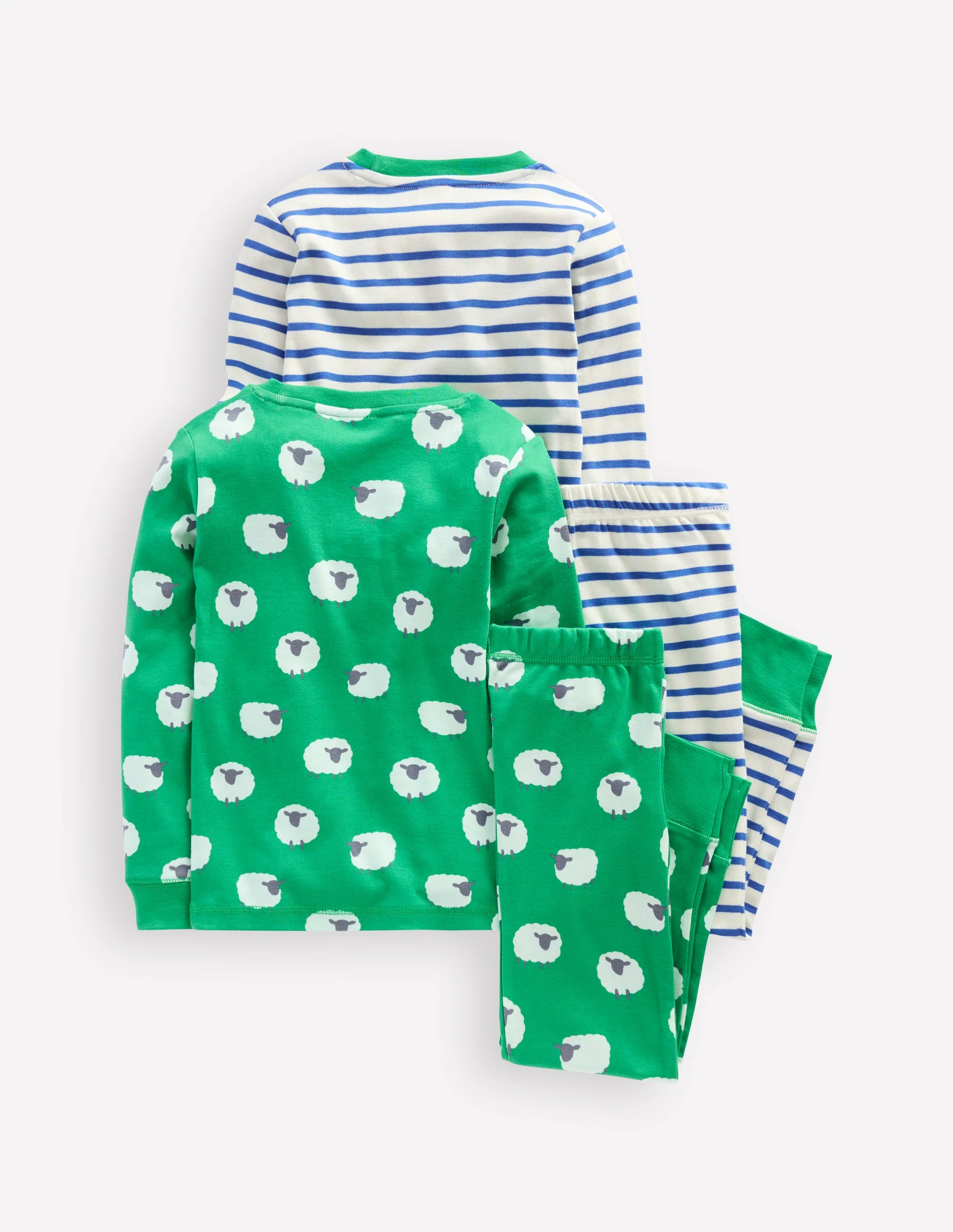 Snug Twin Pack Pyjamas-Trinity Green Sheep - Image 2