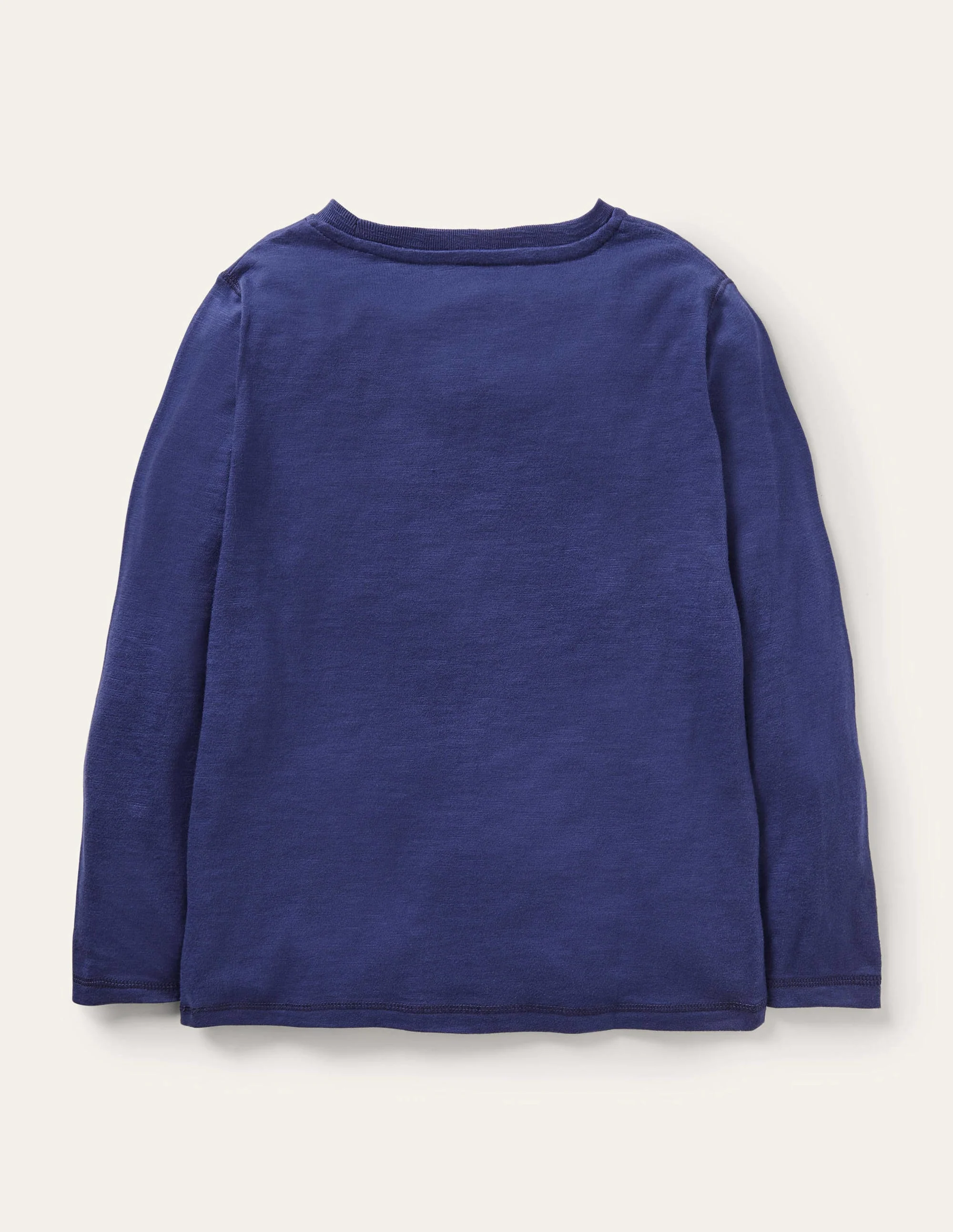 Supersoft Long-sleeved T-shirt-College Navy Marl - Image 2